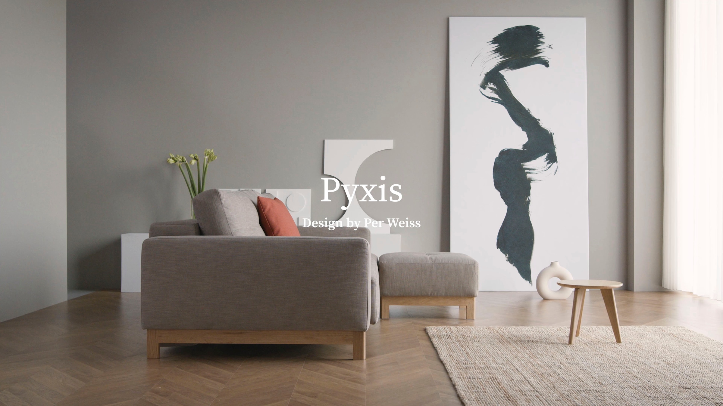 INNOVATION LIVING ™ Schlafsofa »Pyxis 3-Sitzer mit extrabreiter Bettfunktion, Skandi-Design«, Multifunktionssofa, extrabequem durch Taschenfederkern, Dauerschläfer