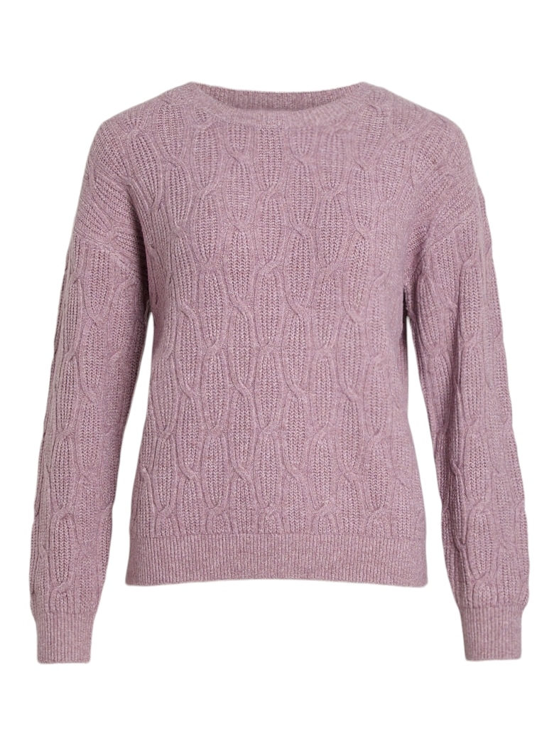 Vila Strickpullover »VILASSIA O-NECK L/S CABEL KNIT TOP -NOOS«