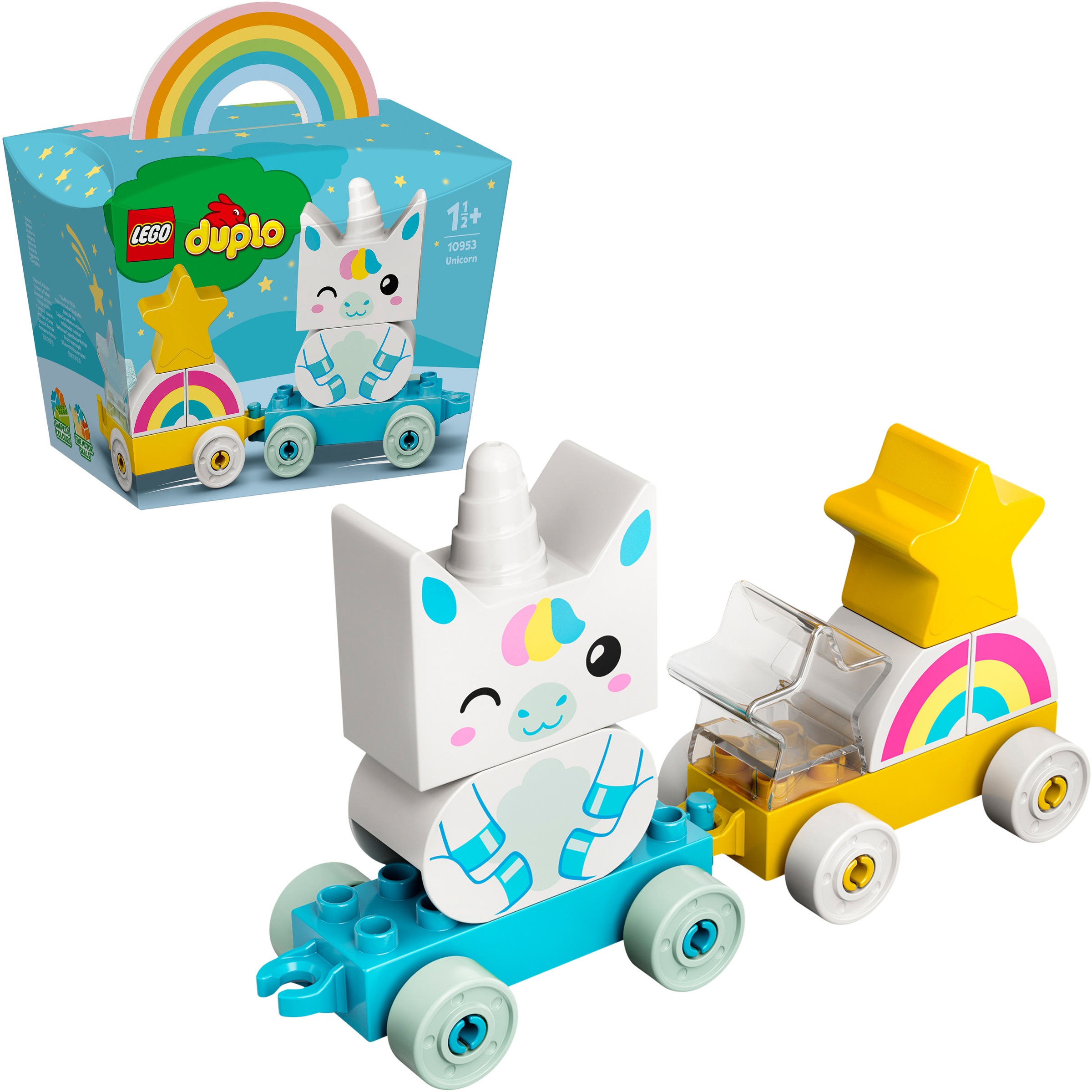 LEGO® Konstruktionsspielsteine »Mein erstes Einhorn (10953), LEGO® DUPLO® Creative Play«, (8 St.), Made in Europe