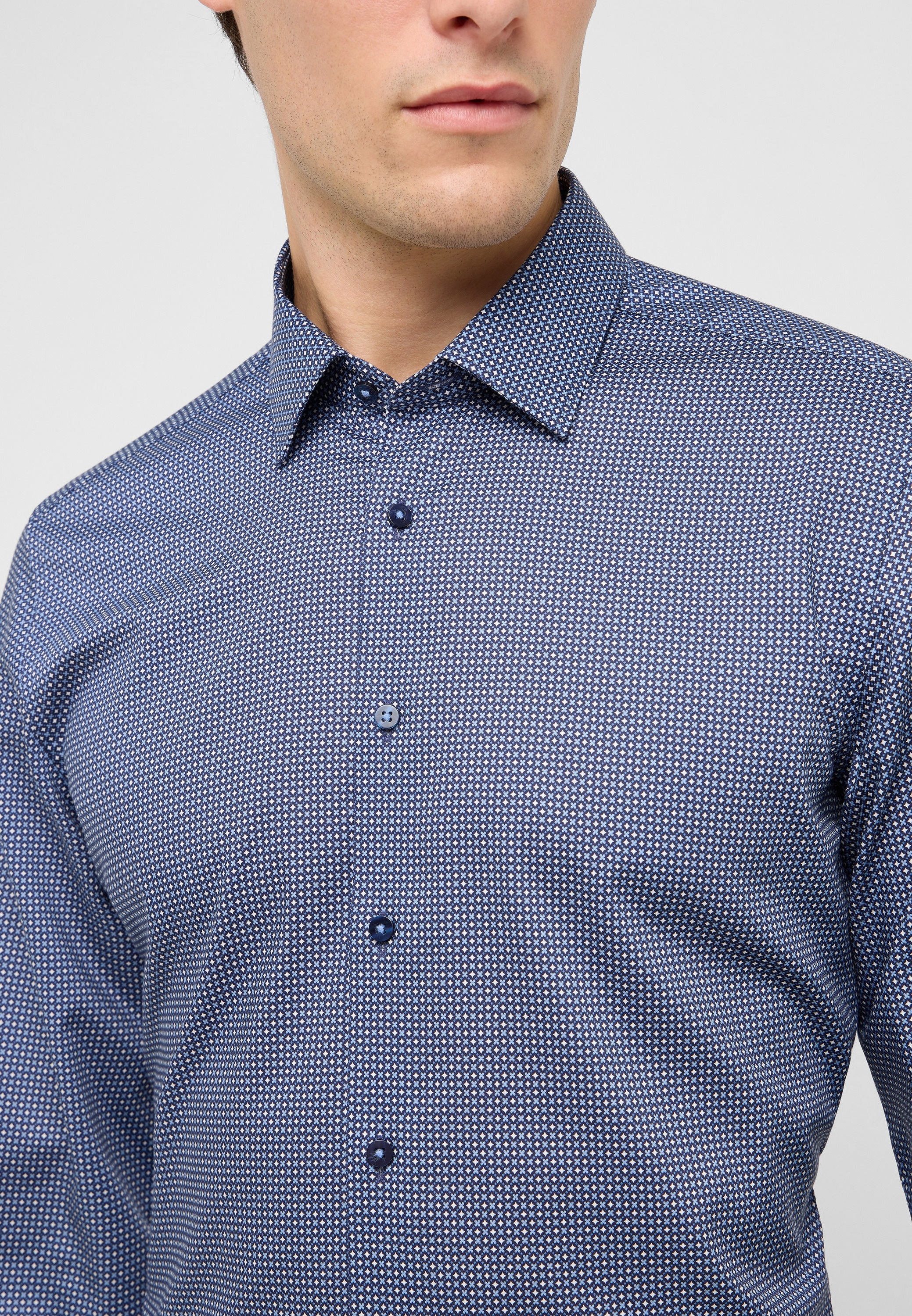 Eterna Langarmhemd »SLIM FIT« NON IRON (bügelfrei)