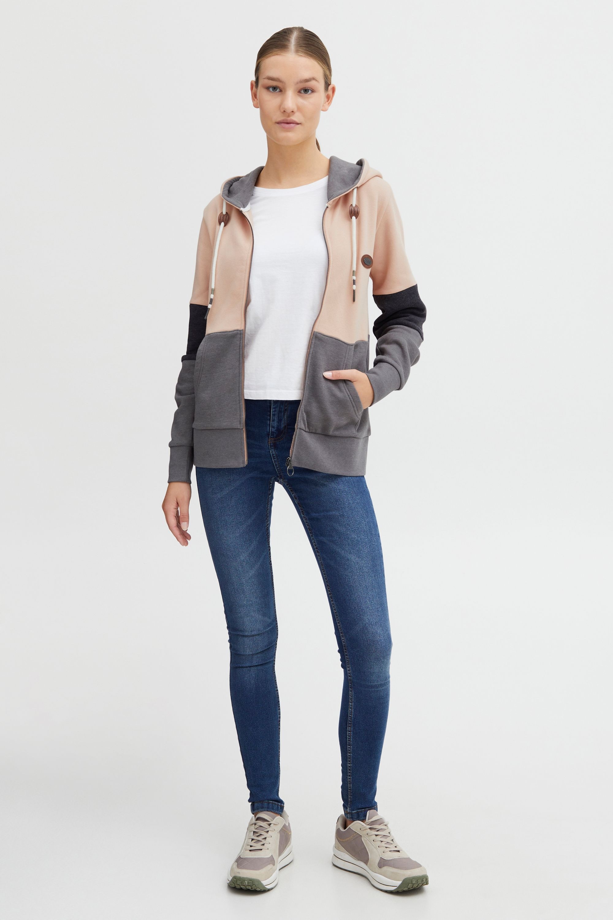 OXMO Funktions-Kapuzensweatjacke »Strickjacke OXKate«