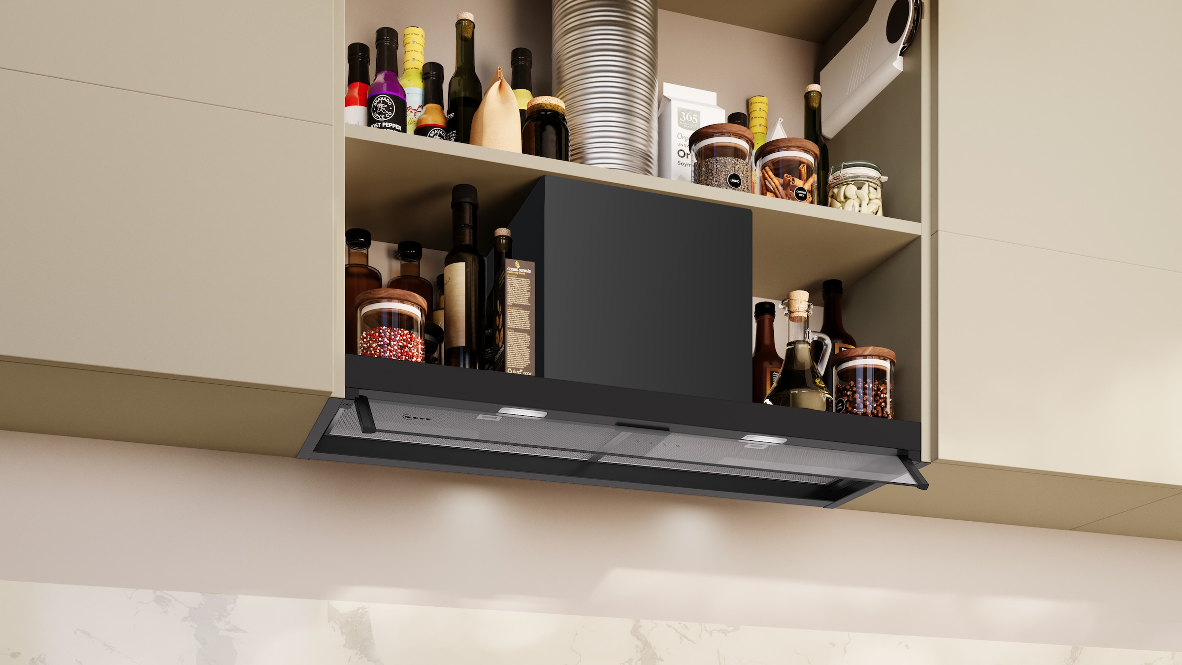 NEFF Lüfterbaustein »D95XCC2S0« Serie N 50 Nahtlos im Schrank integriert & leistungsstarker Abzug