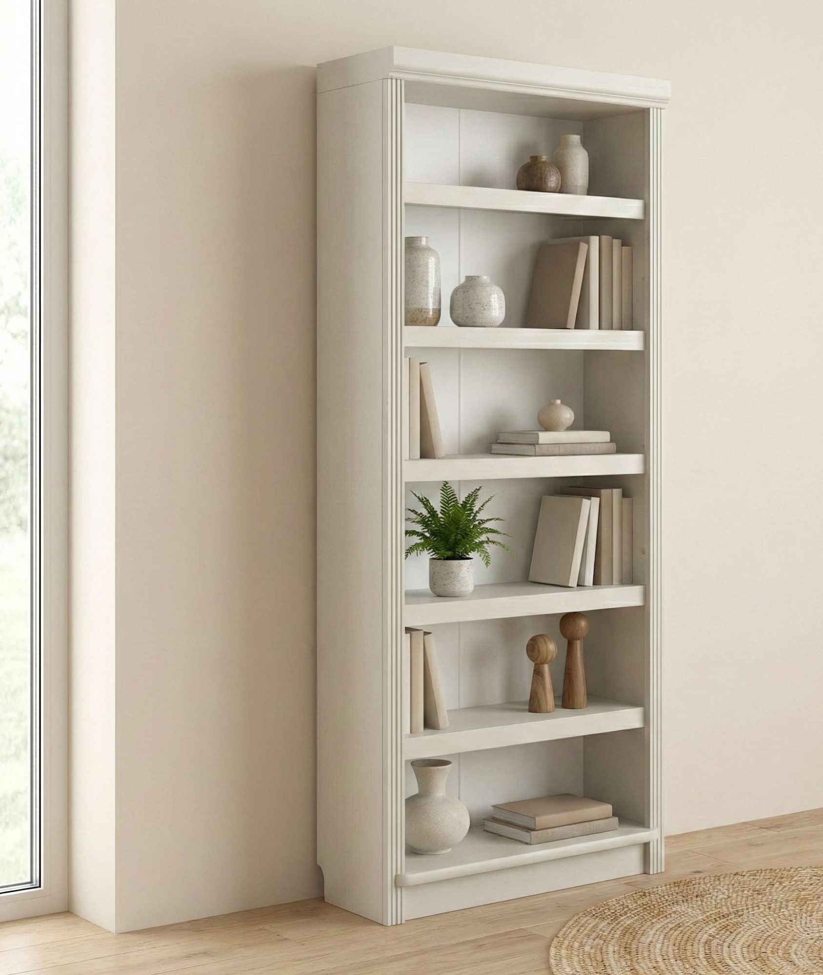 OTTO home Bücherregal »Soeren Regal B/T/H: 80/29/185 cm, 6 Fächer« aus massiver Kiefer, FSC®-zertifiziert