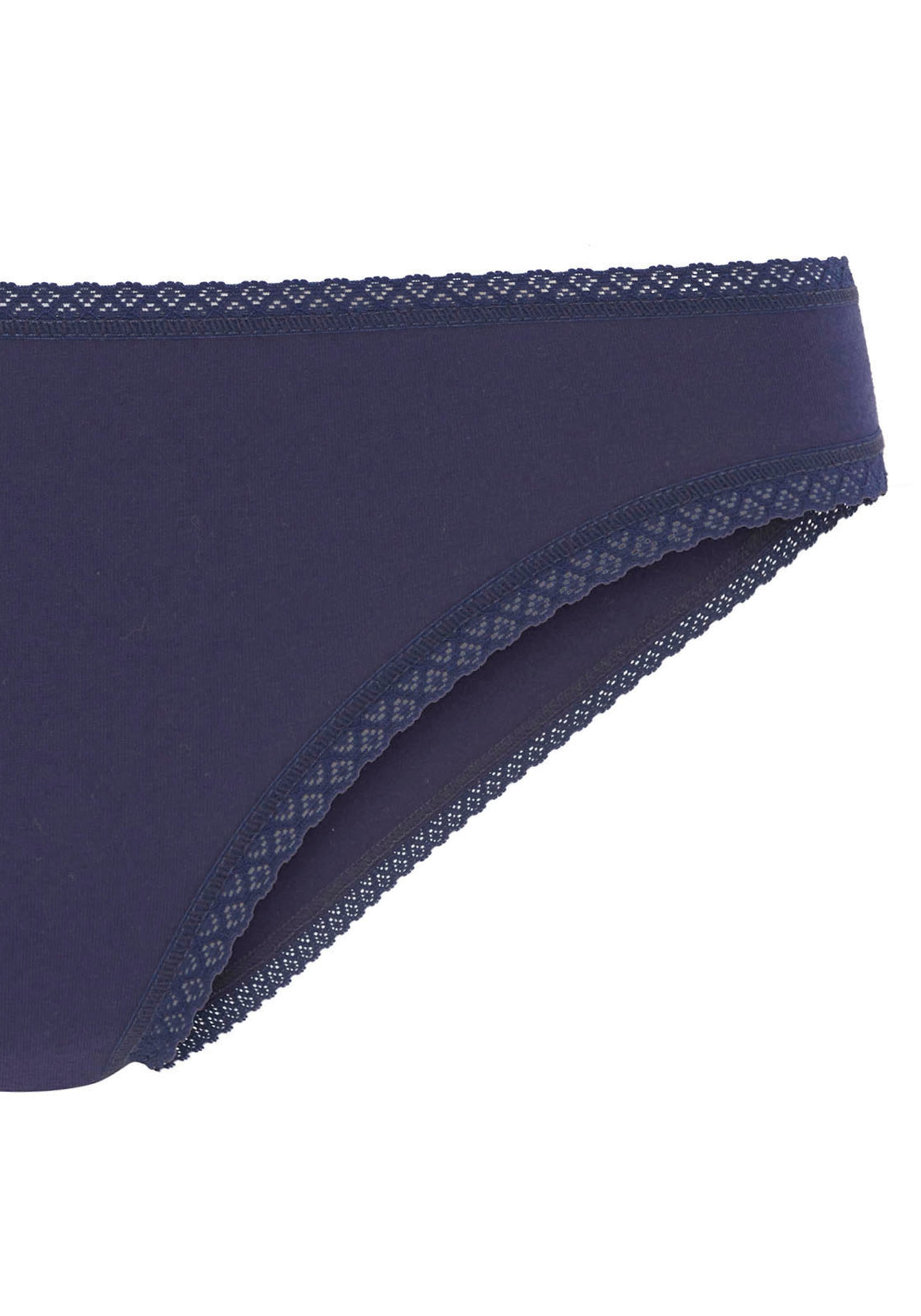 Vivance Brasilslip, (7er-Pack), mit feiner Spitzeneinfassung und aus weicher Baumwollqualität