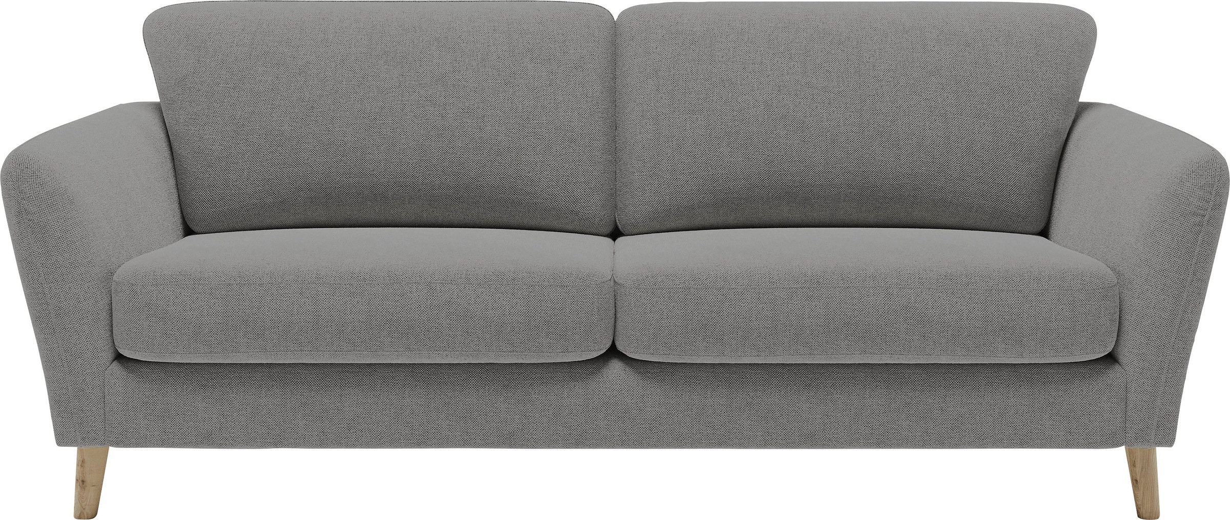 Home affaire 3-Sitzer »MARSEILLE 3er Sofa 206 cm, Cord, Flachgewebe, Struktur, Webstoff«, Massivholzbeine Eiche, Landhausstil, Wellenunterfederung
