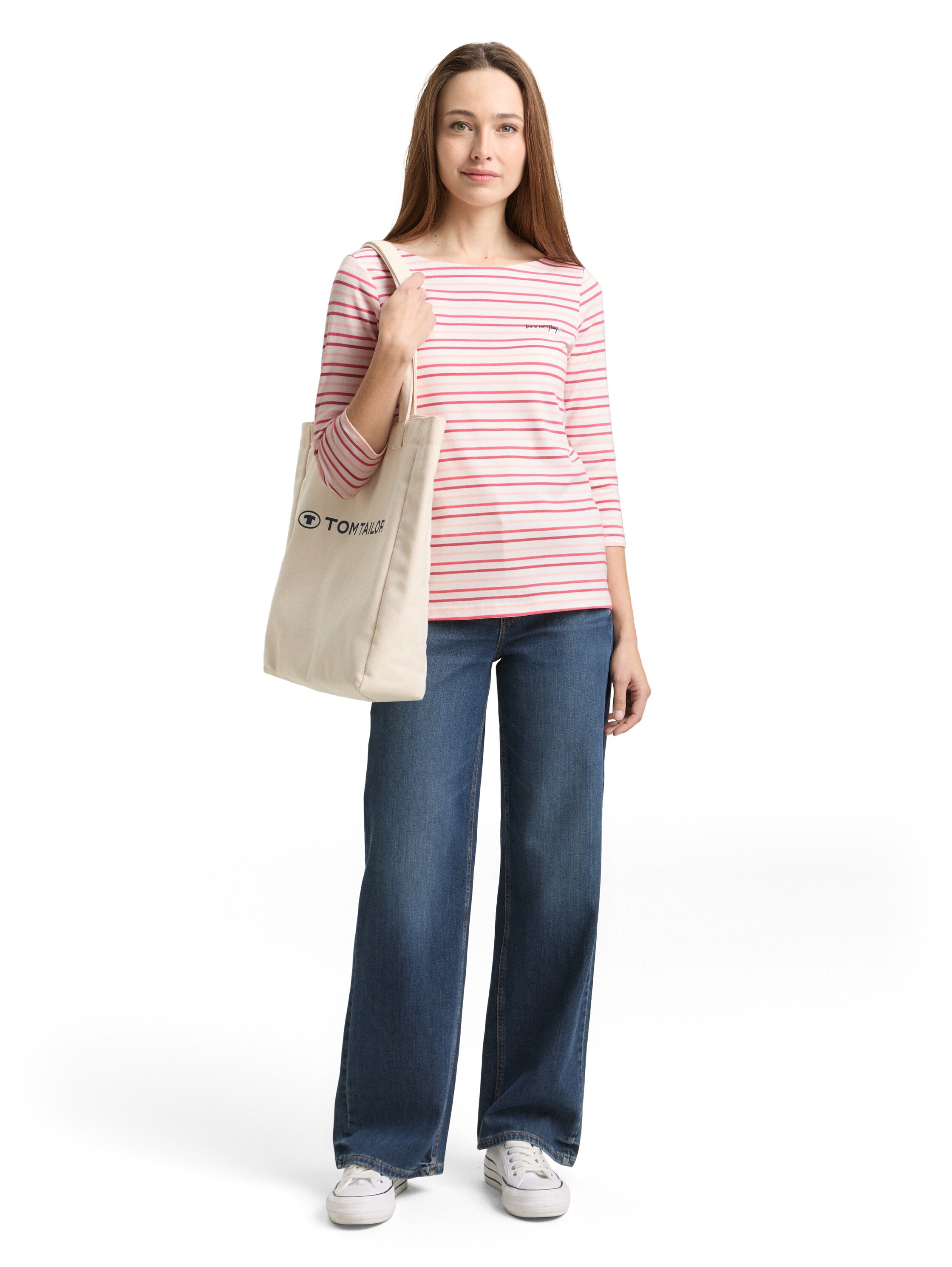 TOM TAILOR 3/4-Arm-Shirt »Regular« im Streifen-Design