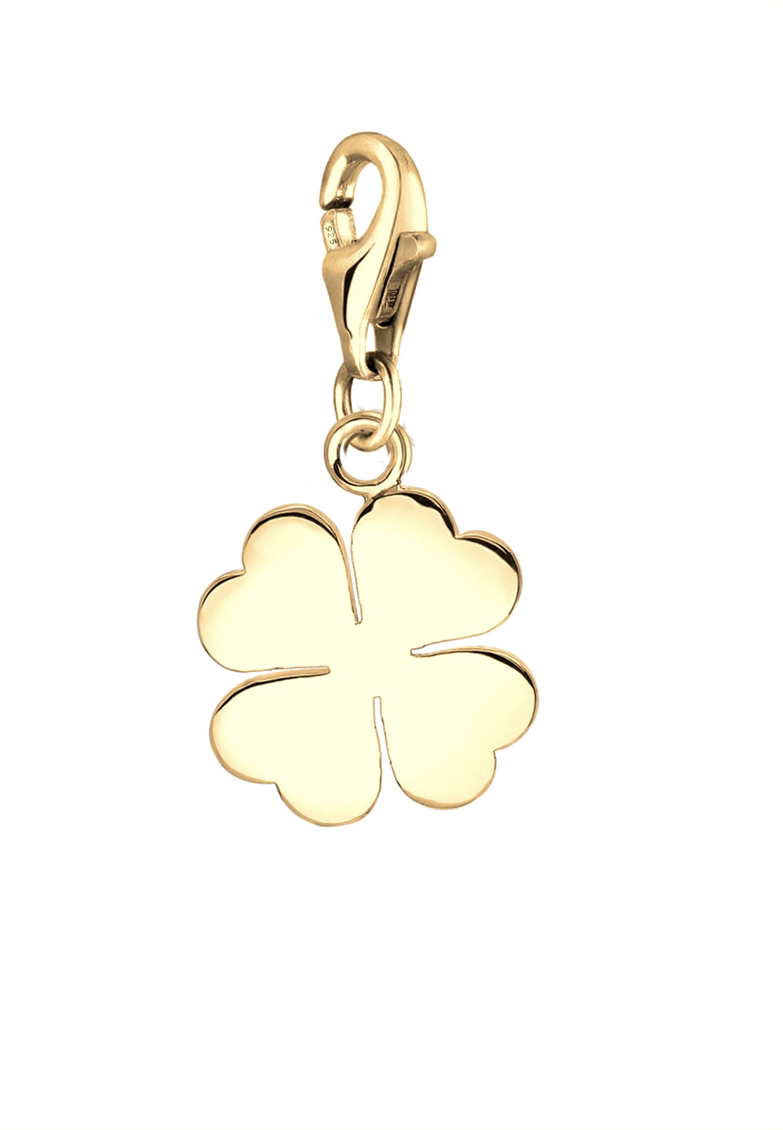 Nenalina Charm-Einhänger »Charm Anhänger Kleeblatt Glück Talisman 925 Silber«