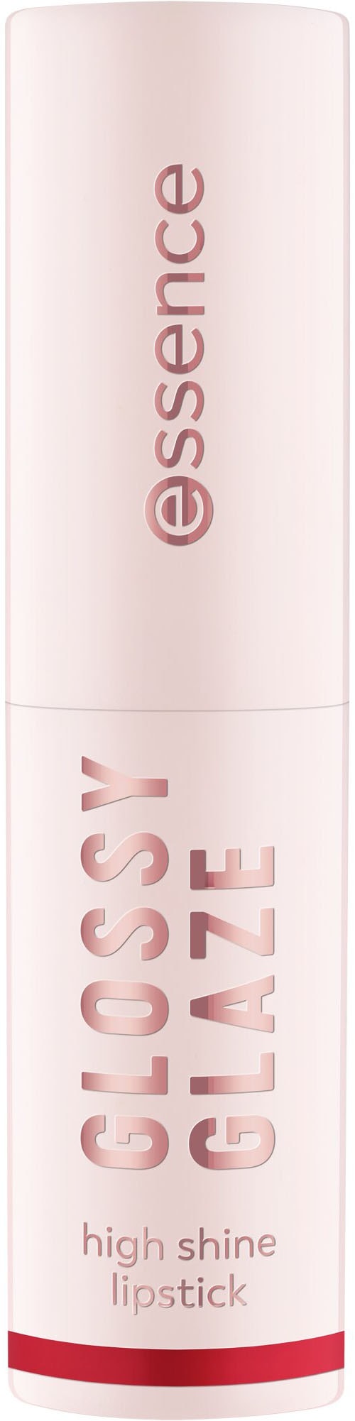 Essence Lippenstift »GLOSSY GLAZE high shine lipstick«, (Set, 3 tlg.), Hohe Farbintensität, hochglänzendes Finish, buttrig-weiche Textur.