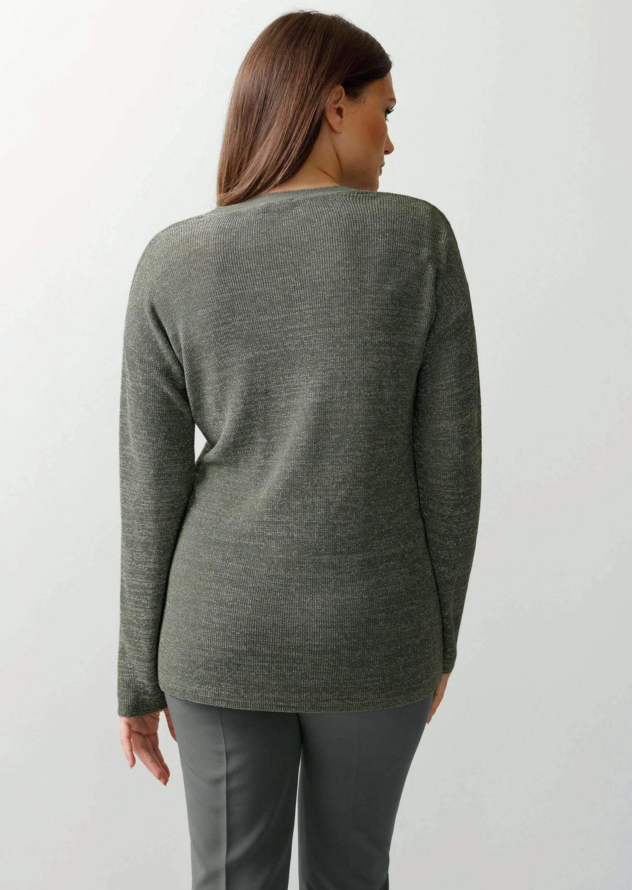 Alba Moda Longpullover »Pullover Pullover mit Effektgarn«