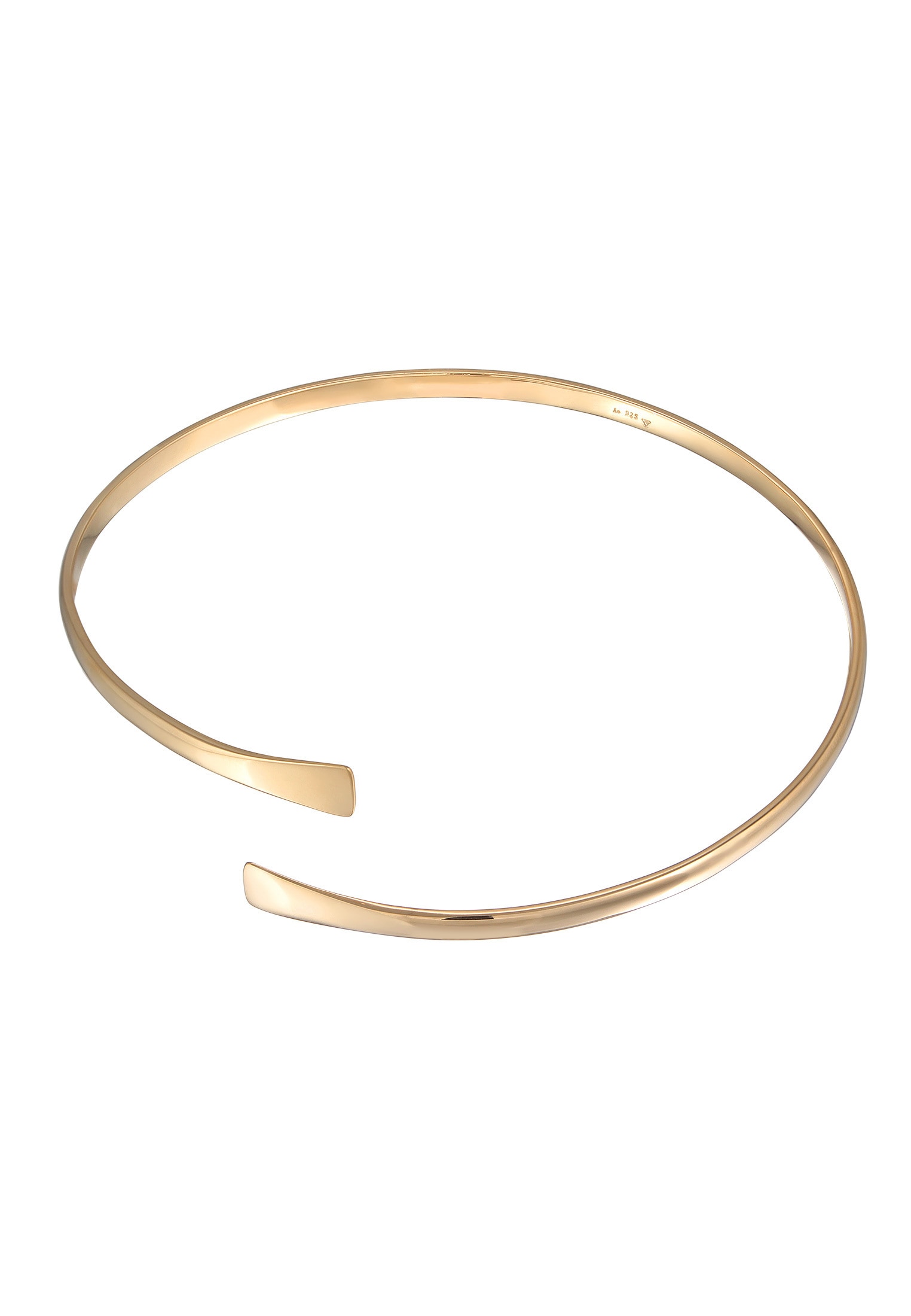 Elli Armreif »Armband Armreif Offen Elegant 925 Silber vergoldet«