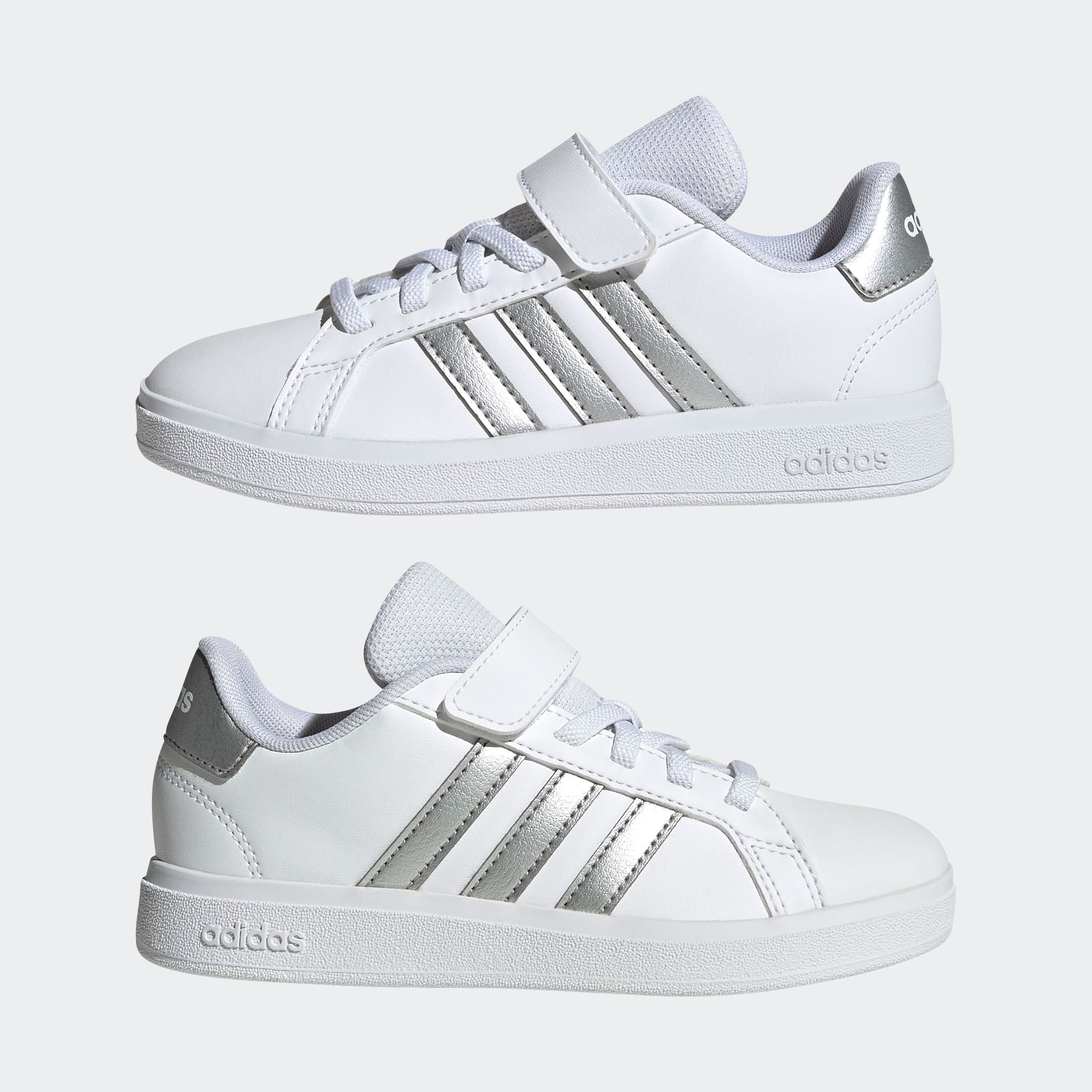 adidas Sportswear Sneaker »GRAND COURT 2.0 KIDS«, Design auf den Spuren des adidas Superstar