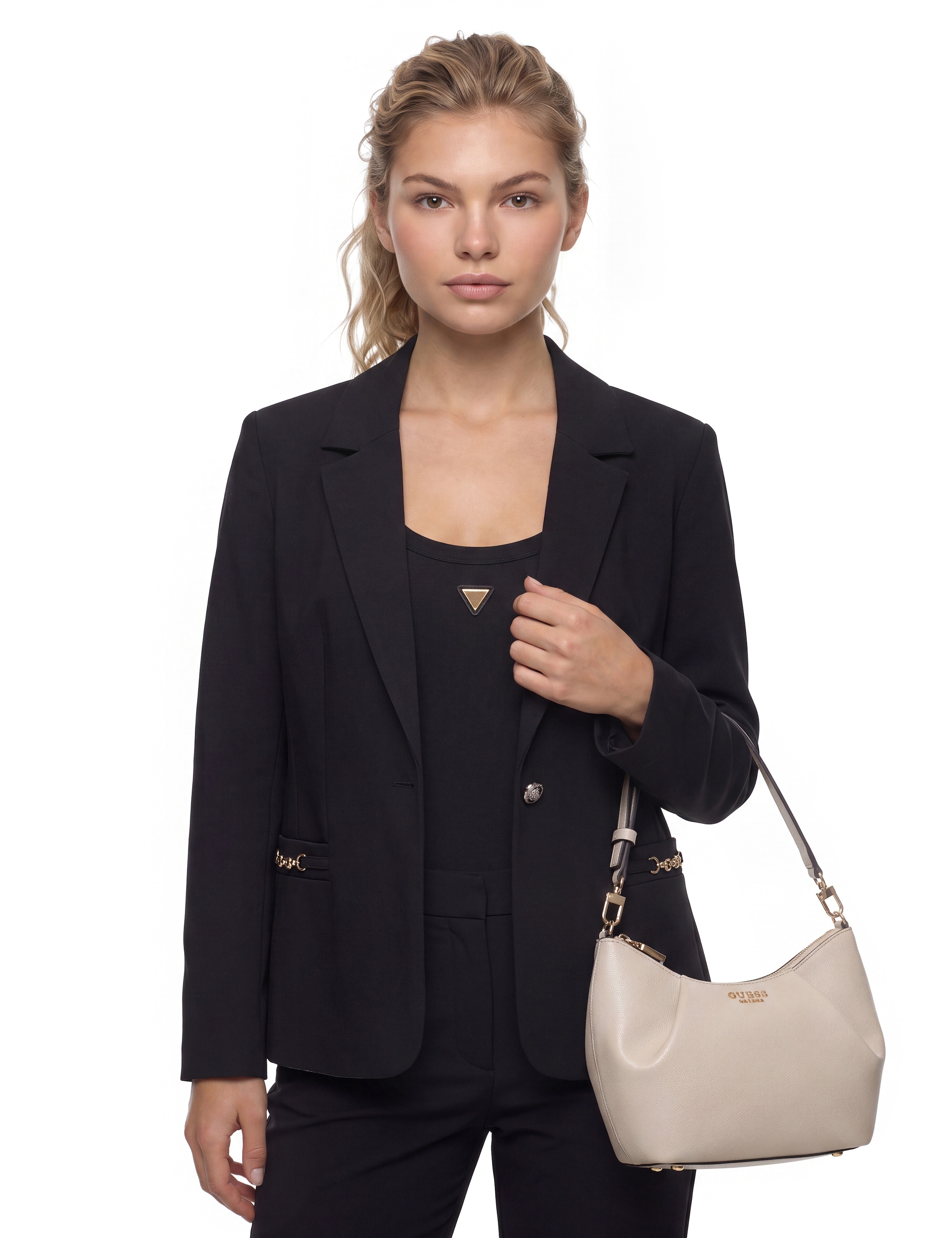 Guess Schultertasche »AMORETTE SHOULDER BAG« Damen Umhängetasche, Tragegriff als Schulterriemen verlängerbar