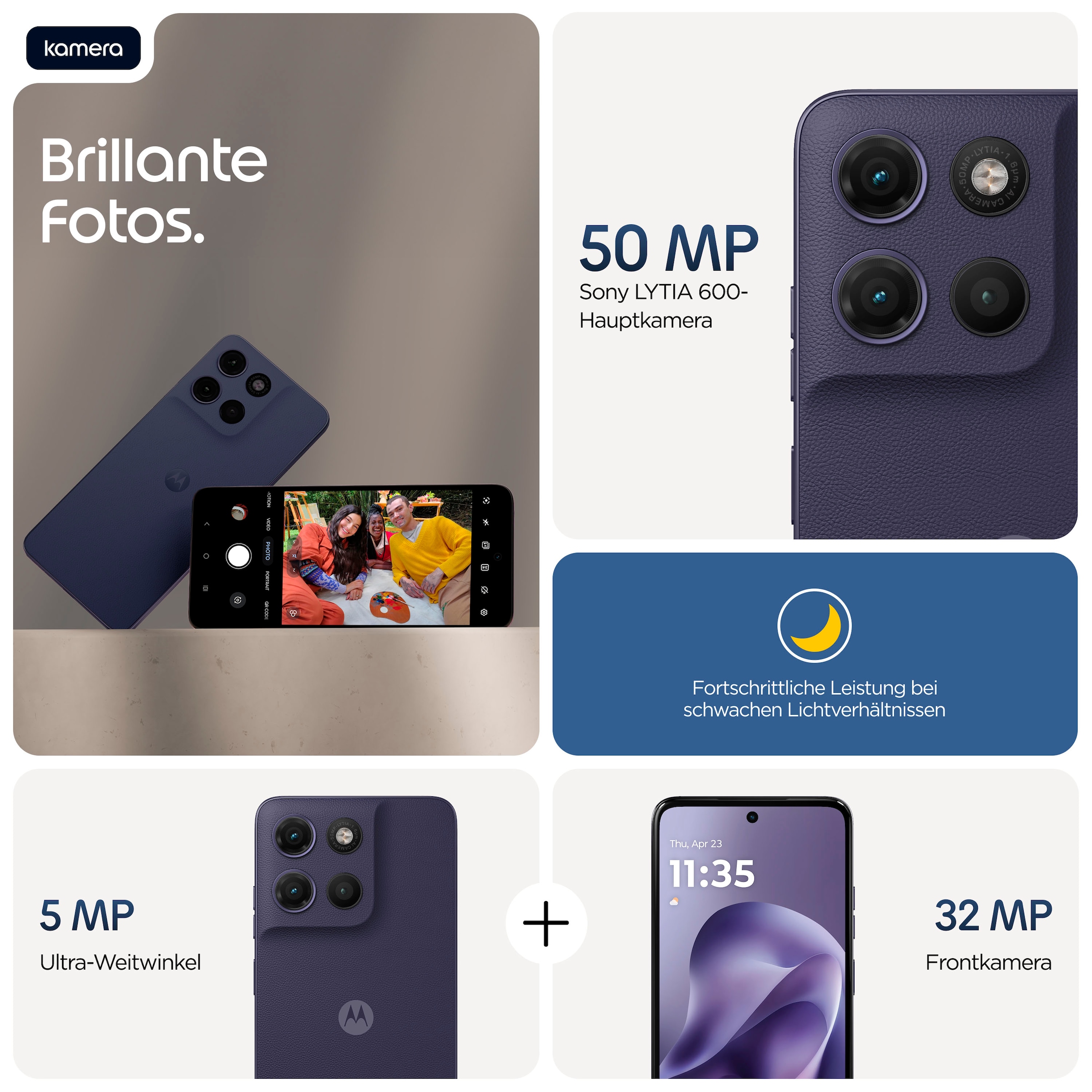 Motorola Smartphone »moto g 17« PANTONE® Evening Blue