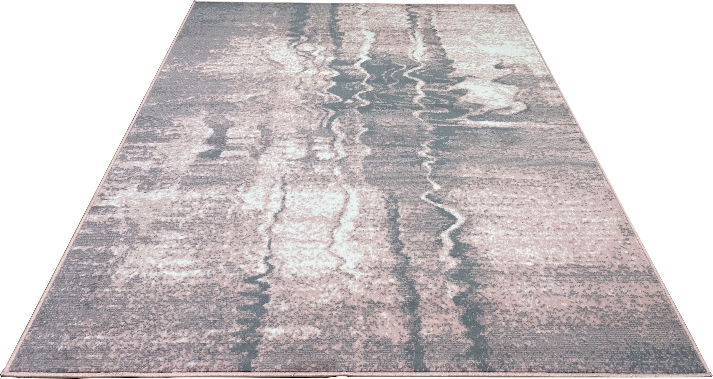Teppich »Izabelle«, rechteckig, modernes Design, Kurzflor-Teppich im Vintage-Design