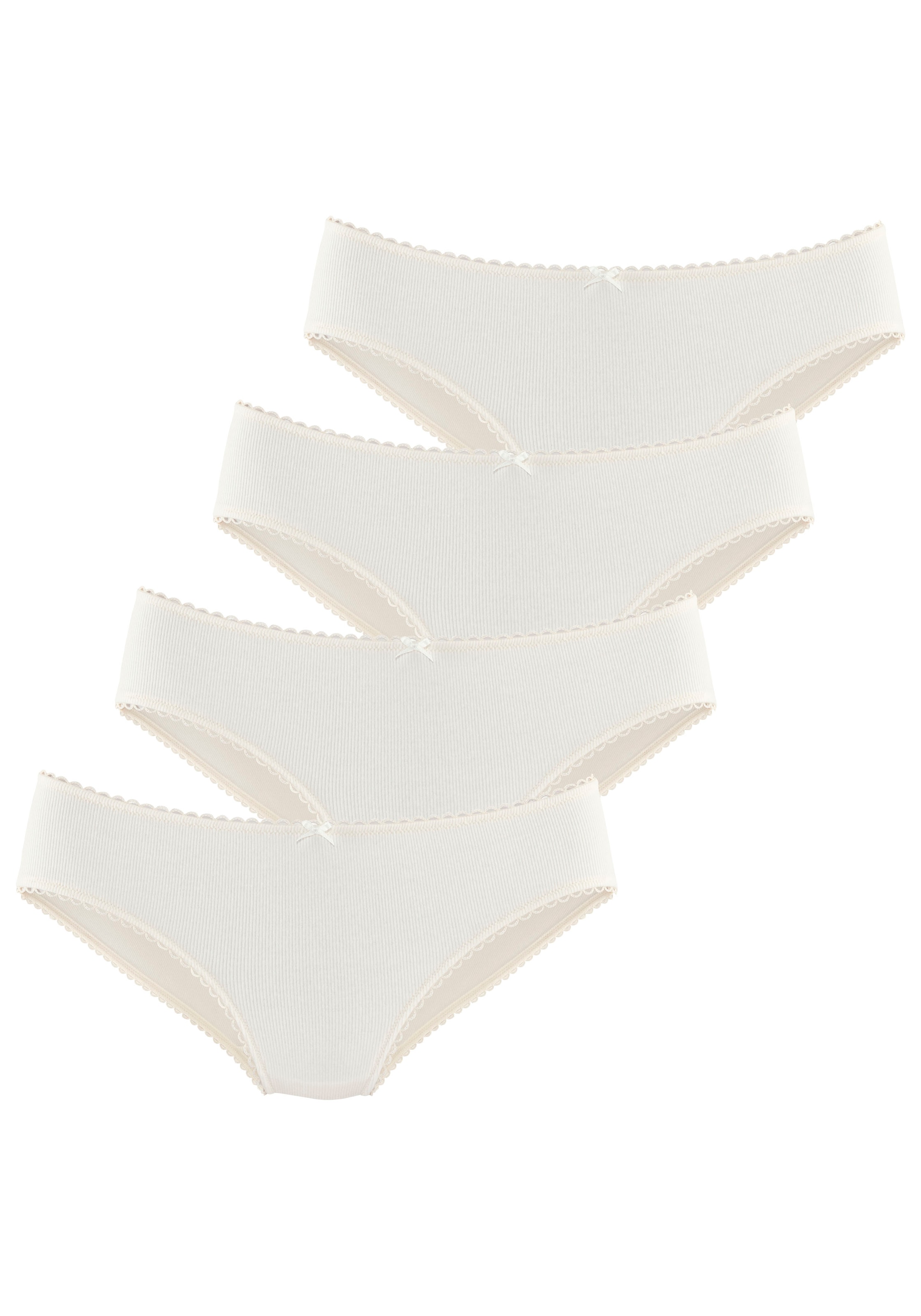 Vivance Jazz-Pants Slips, (Packung, 4 St.), aus weicher Baumwoll-Qualität