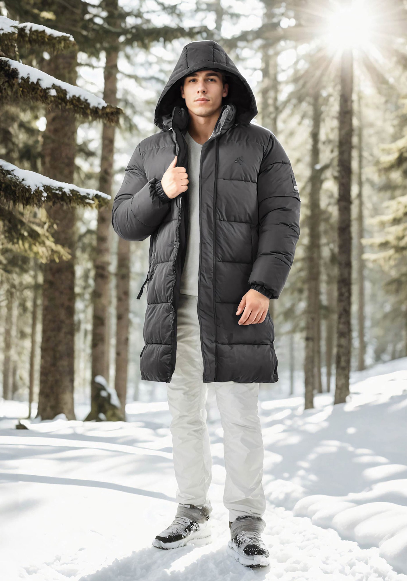 Alessandro Salvarini Winterjacke »Alessandro Salvarini Herren Winter Parka gesteppt AS425«