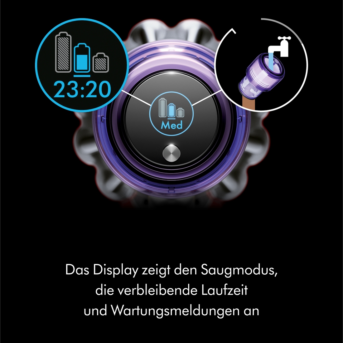 DYSON Akku-Hand-und Stielstaubsauger »Dyson V11ᵀᴹ Advanced« Haarentwirrungstechnologie, keinen Saugkraftverlust