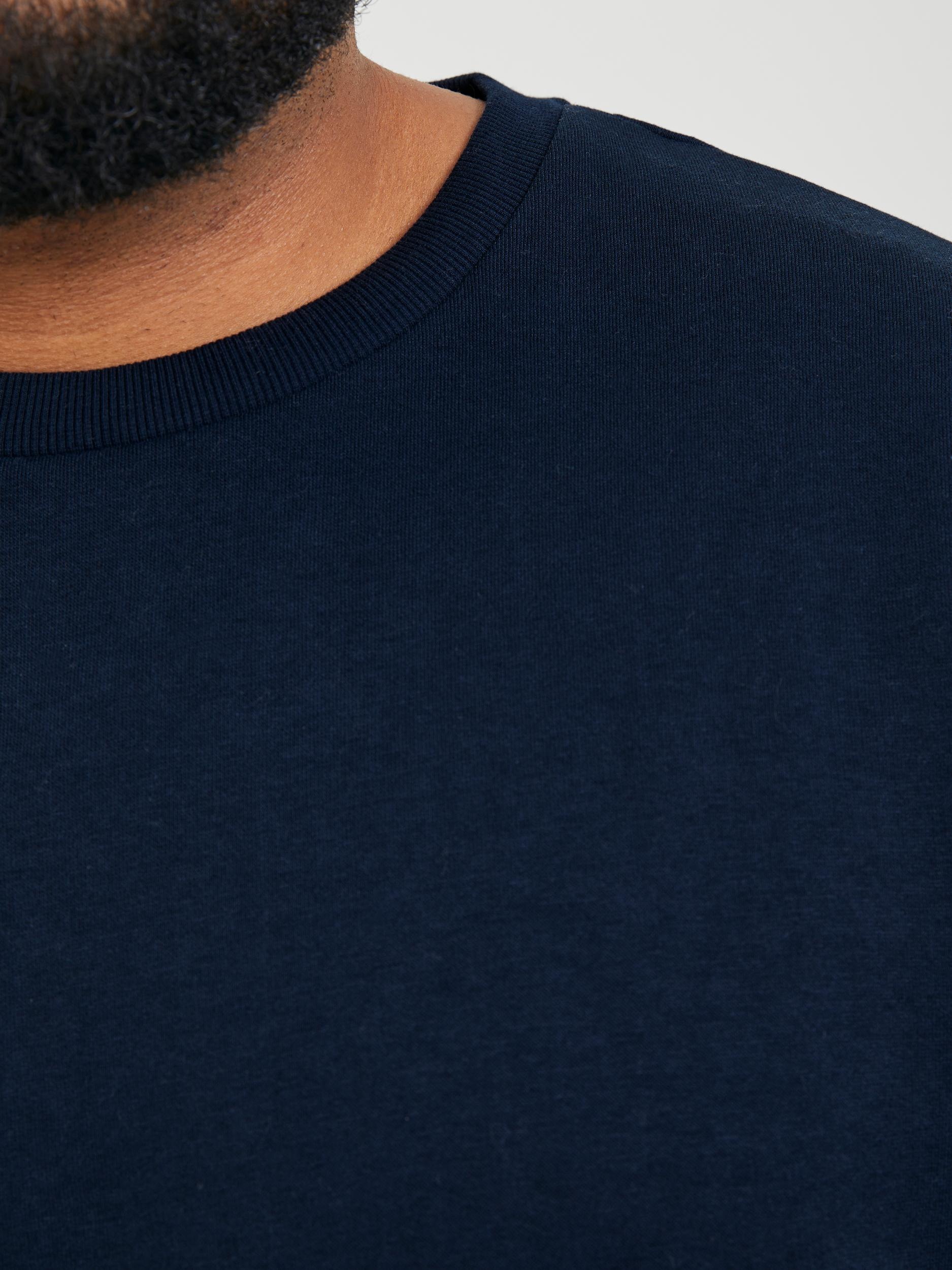 Jack & Jones PlusSize Sweatshirt »JJEBRADLEY SWEAT CREW NOOS PLS«, mit Rippbündchen