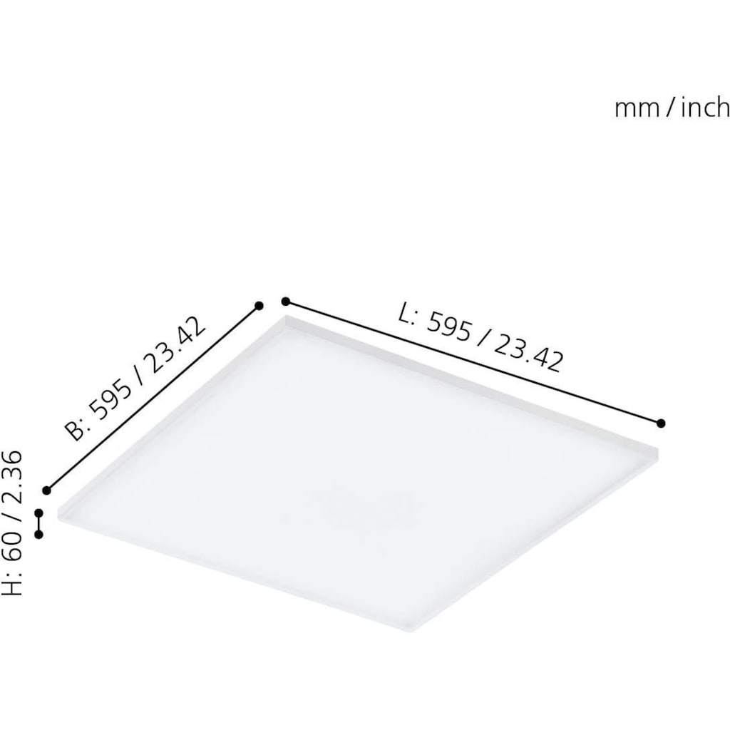 EGLO LED Panel »TURCONA«, 1 flammig-flammig