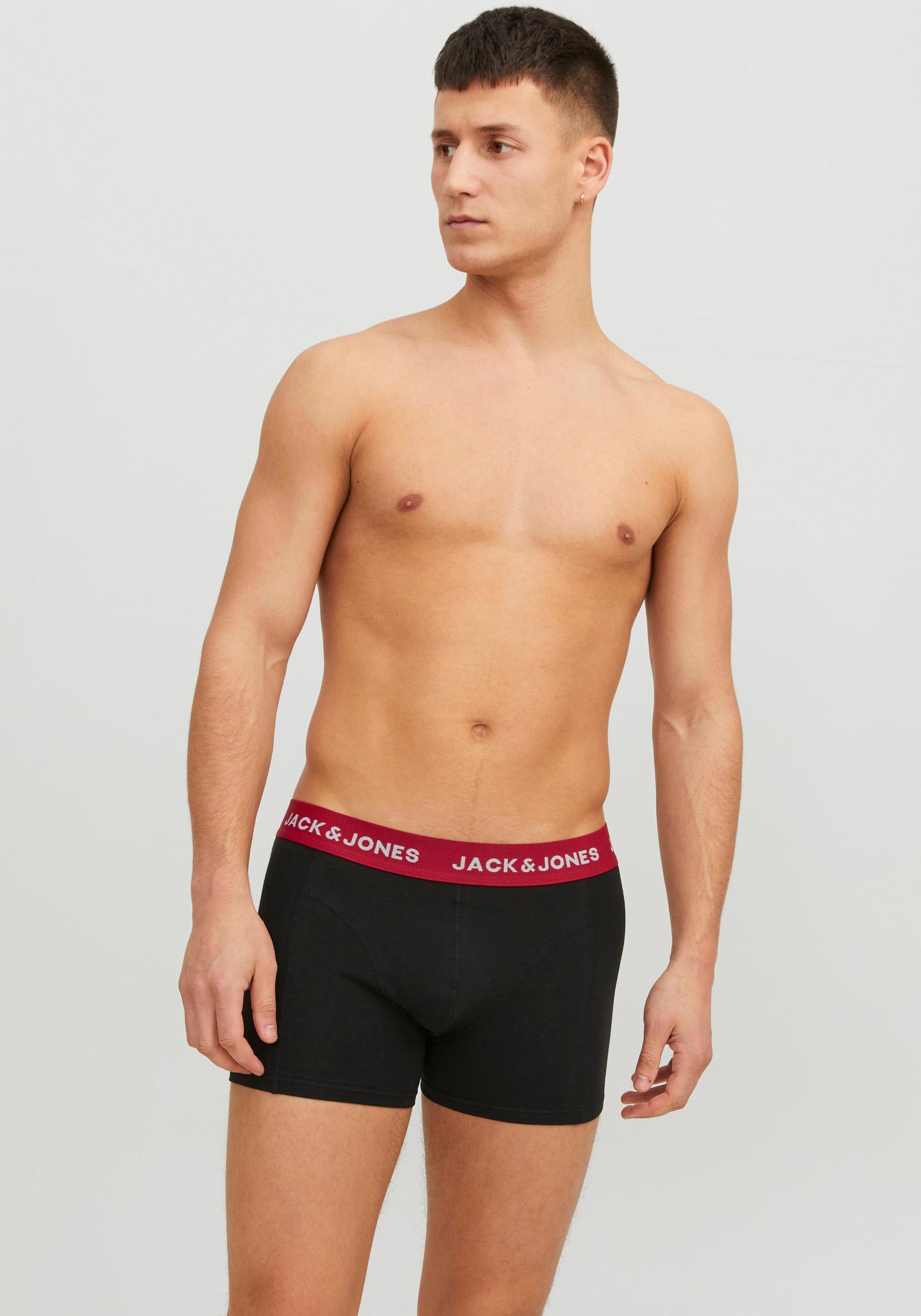Jack & Jones Trunk »JACFLOWER BIRD TRUNKS 3 PACK NOOS«, (Packung, 3 St.)