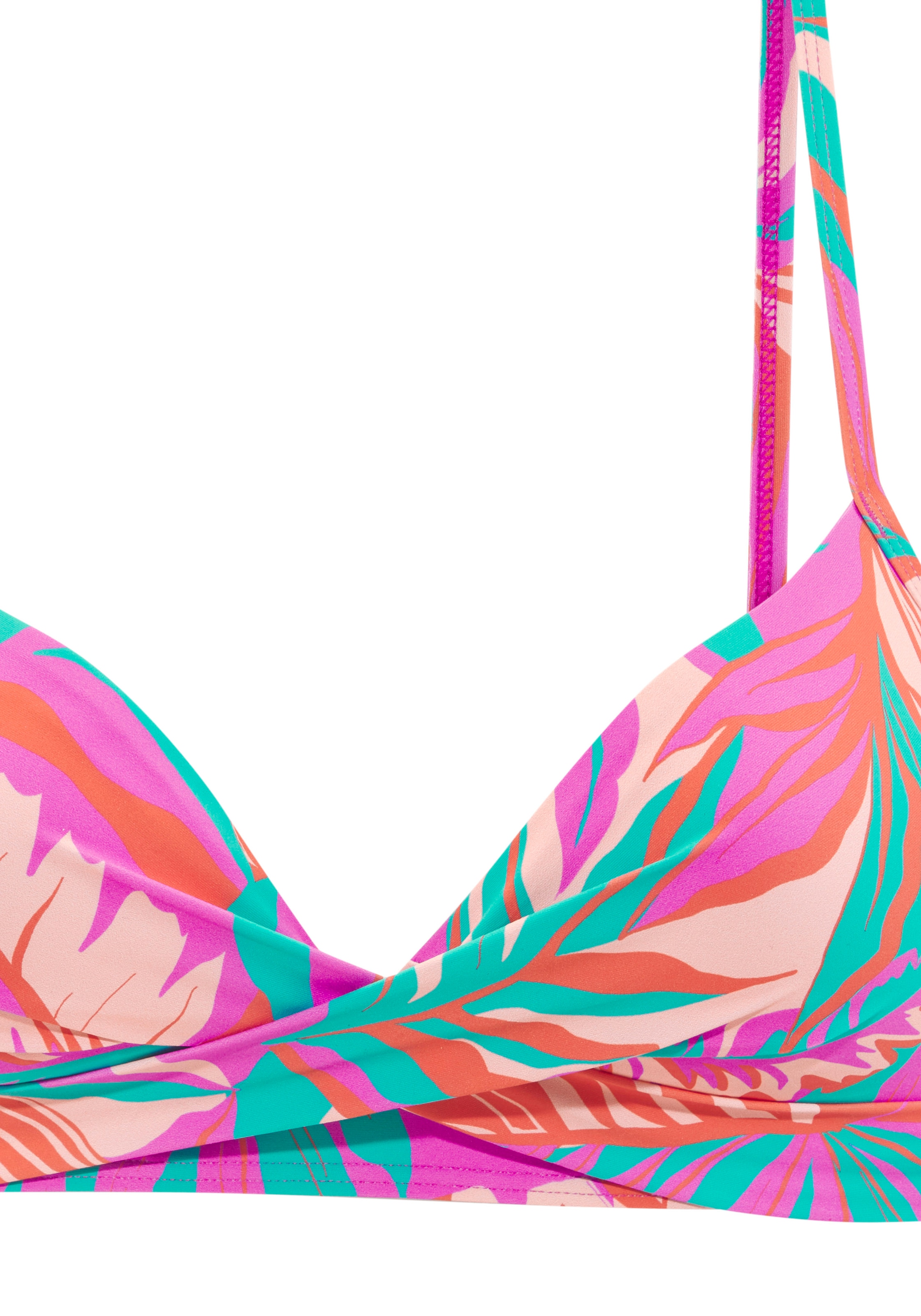 Sunseeker Triangel-Bikini-Top »Minka« mit tropischem Blätterprint