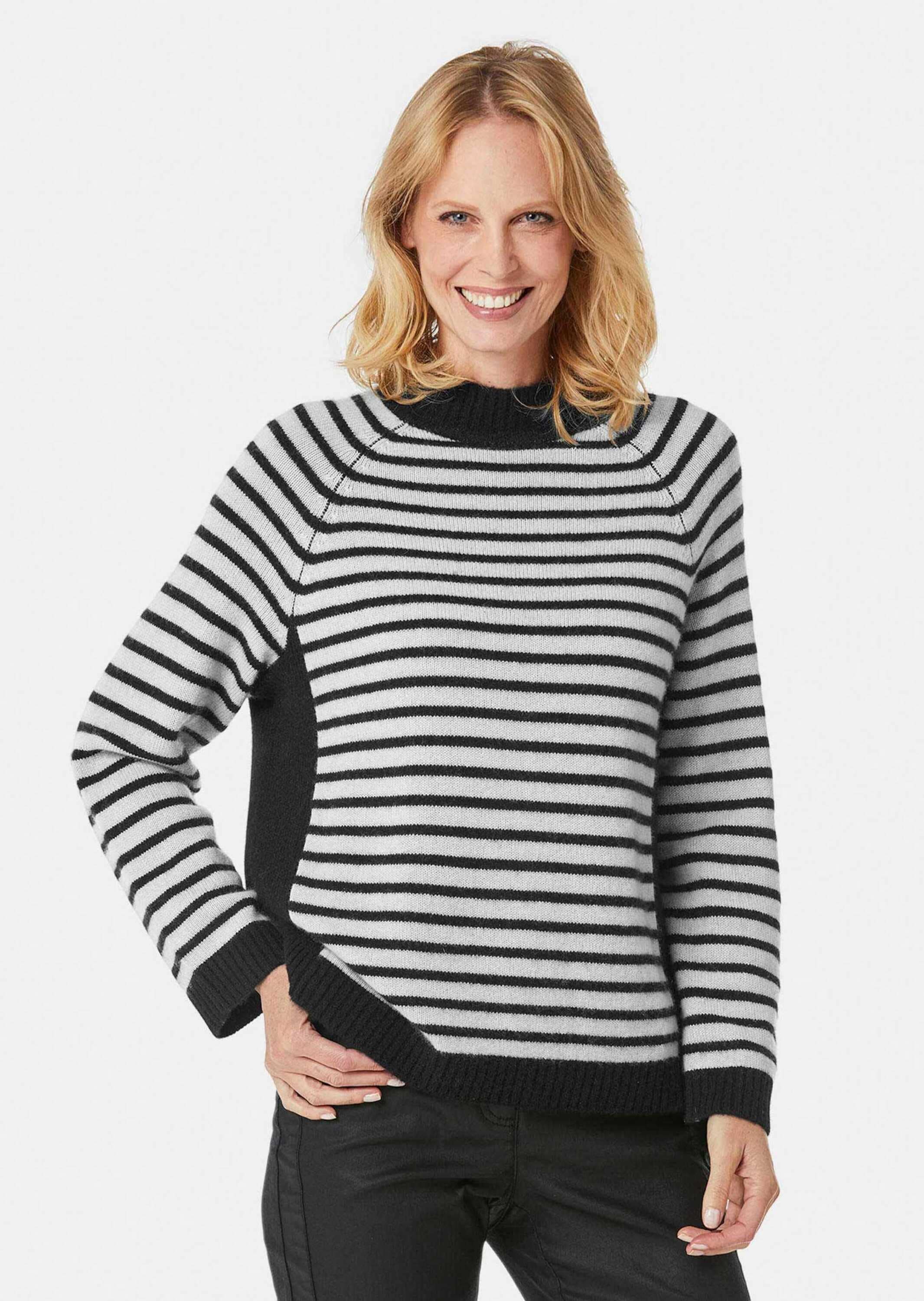 GOLDNER Strickpullover »Kaschmir-Ringelpullover«