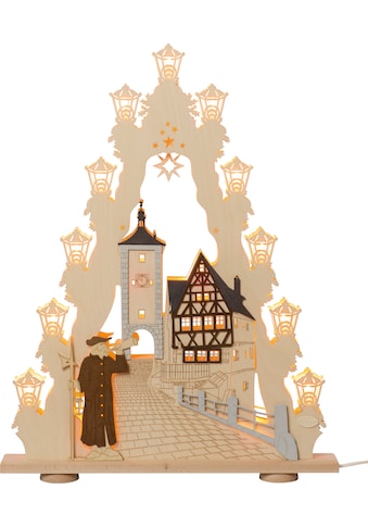 Weigla Schwibbogen »Rothenburg ob der Tauber, Weihnachtsdeko«, 15-flammig kaufen