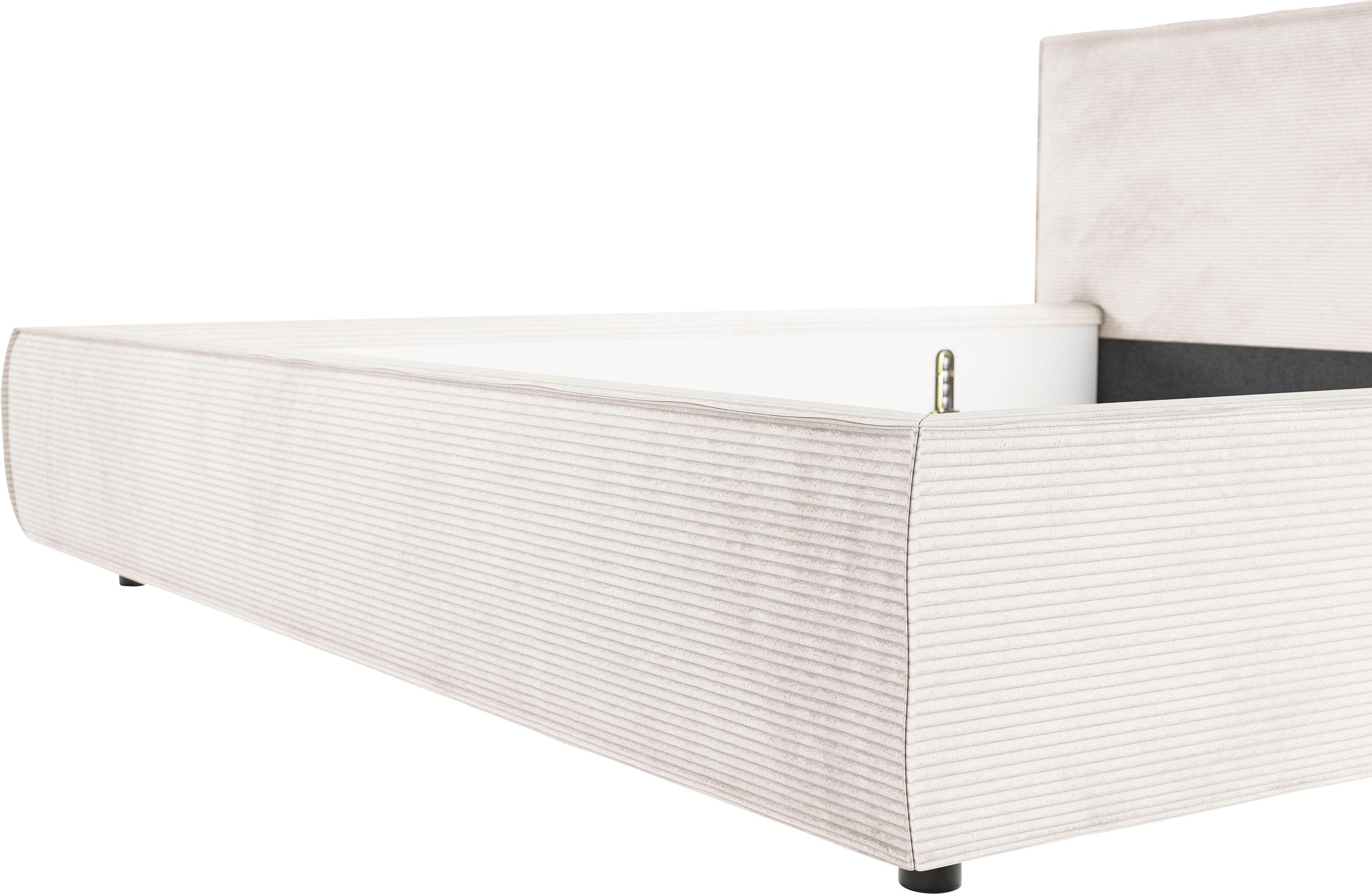 Home affaire Polsterbett »Adrina mit Biesenoptik, Feincord und Luxus-Microfaser« bis 280kg, auch in Überlänge 220 cm, 4 Breiten bis 200cm