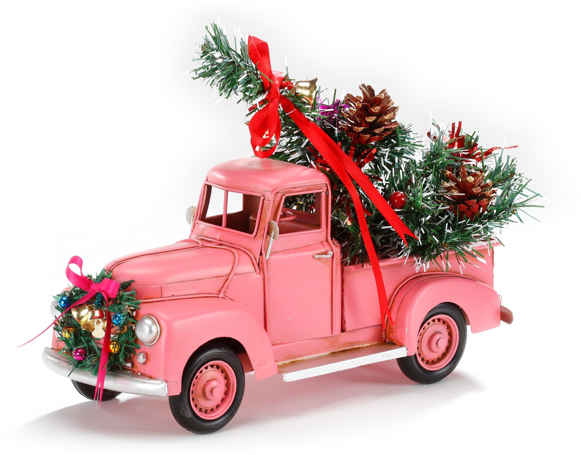 CHRISTMAS GOODS by Inge Weihnachtsfigur »Pick-up Oldtimer, Weihnachtsdeko«, mit üppiger Weihnachtsdeko