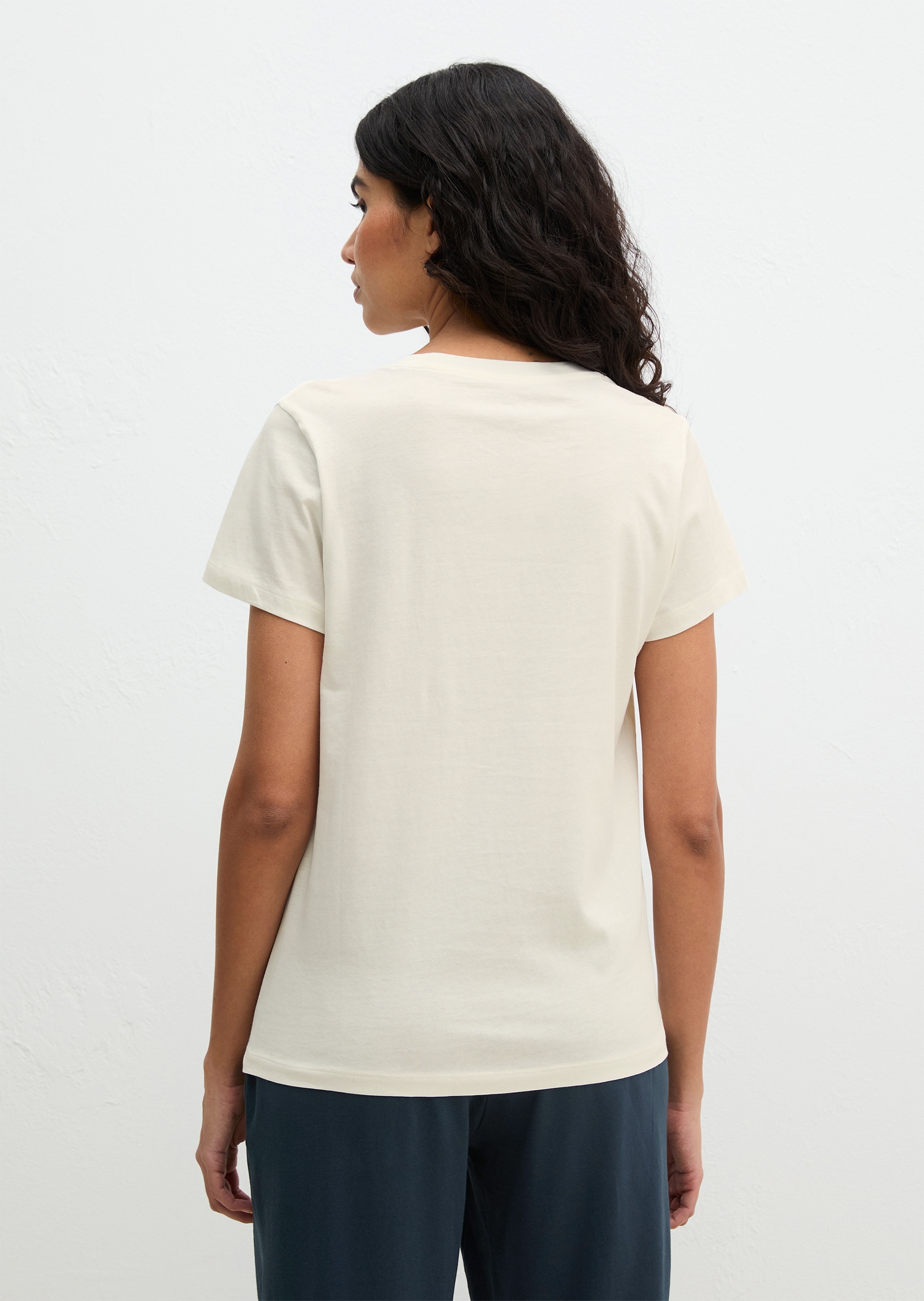 Marc O'Polo Pyjamaoberteil »Mix N Match Cotton Top SS« mit Rundhalsausschnitt und kurzem Arm