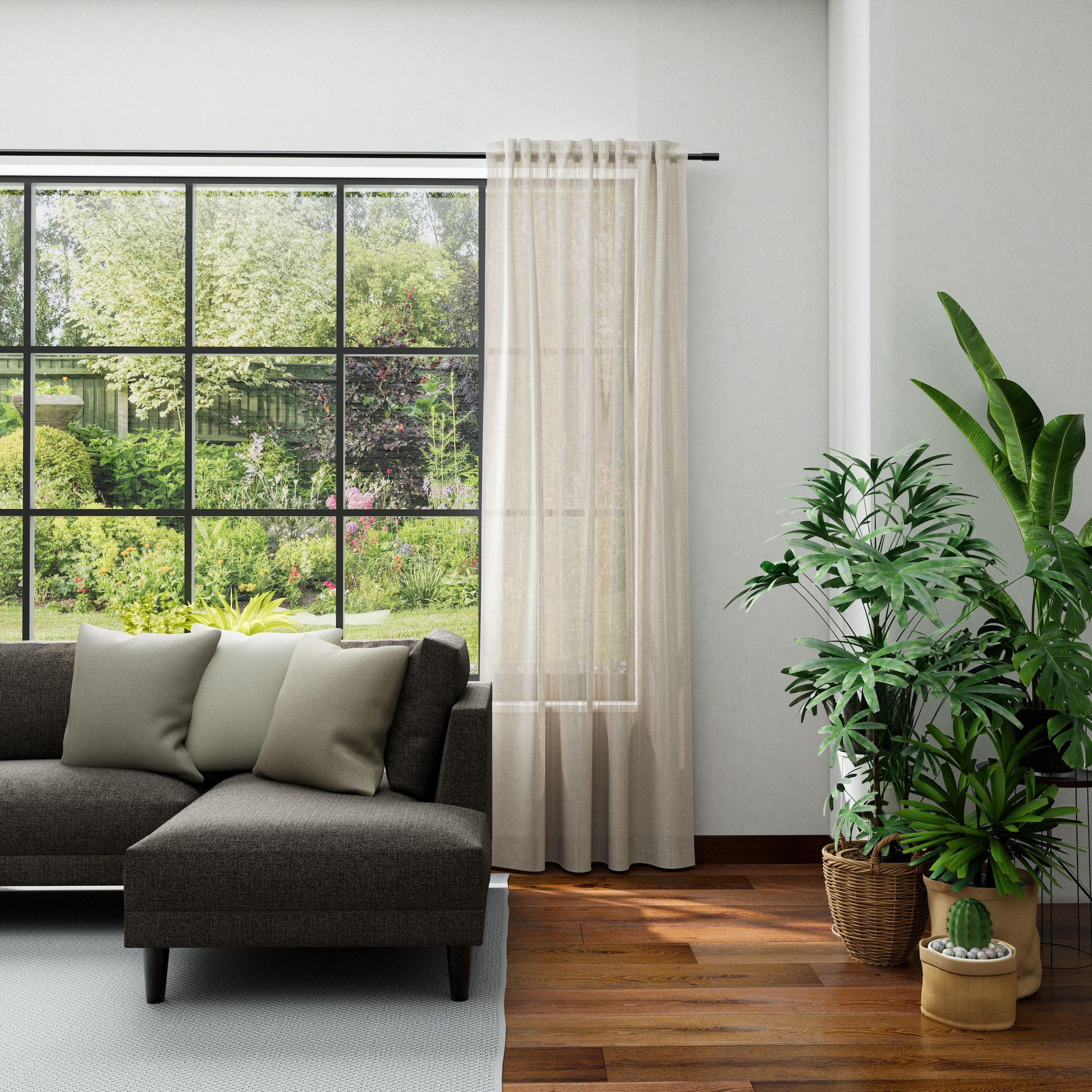 Neutex for you! Vorhang »LUCIA« Multifunktionsband 1 Stk. tlg. Criss-cross Optik mit Effektgarn