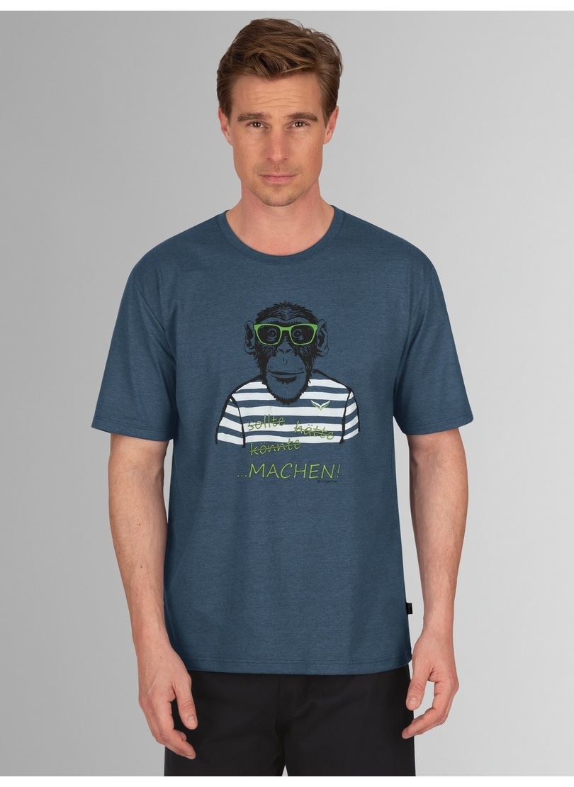 Trigema T-Shirt »TRIGEMA T-Shirt Affen-Aufdruck« großem online OTTO kaufen mit bei
