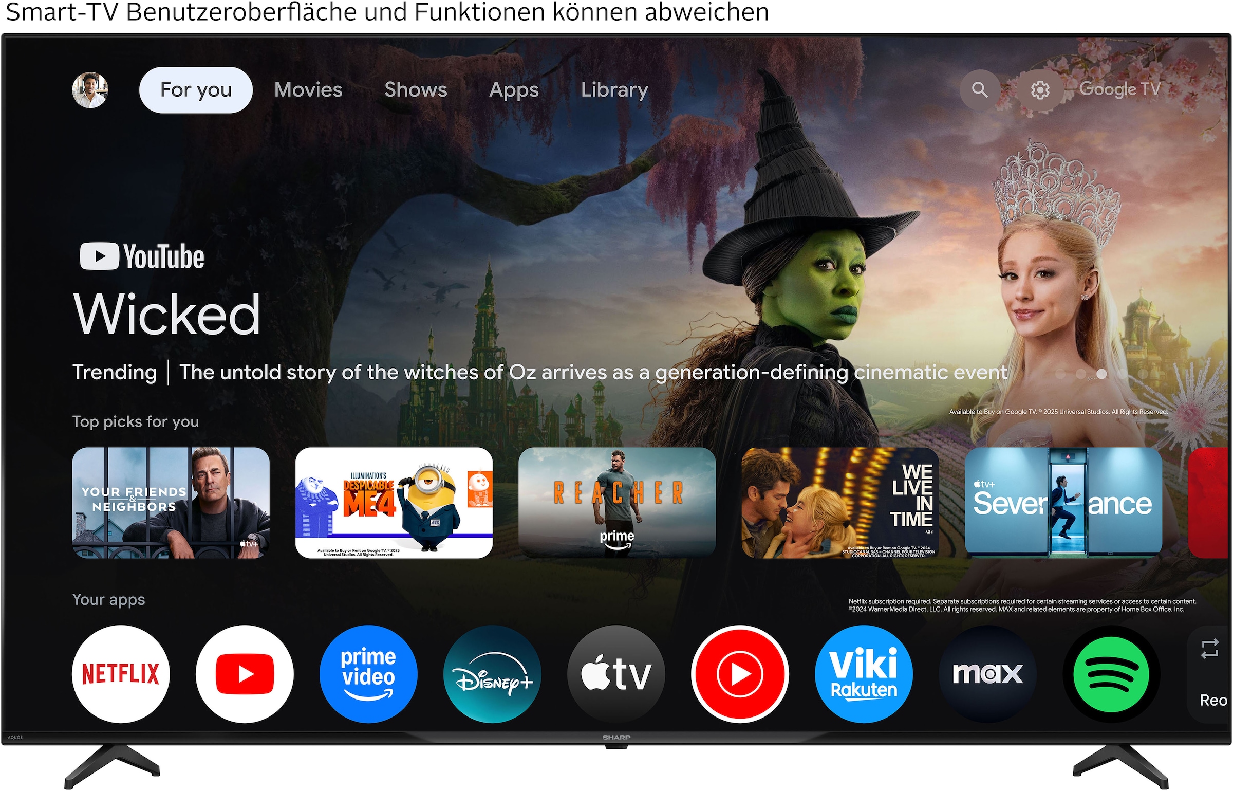 Sharp LED-Fernseher »4T-C70HLx« 177 cm/70 ″ Smart-TV