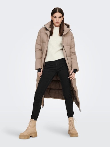 ONLY Steppmantel »ONLANN COAT seitlichen X-LONG mit und Druckknöpfen OTW«, OTTO PUFFER Schlitzen bei PREMIUM