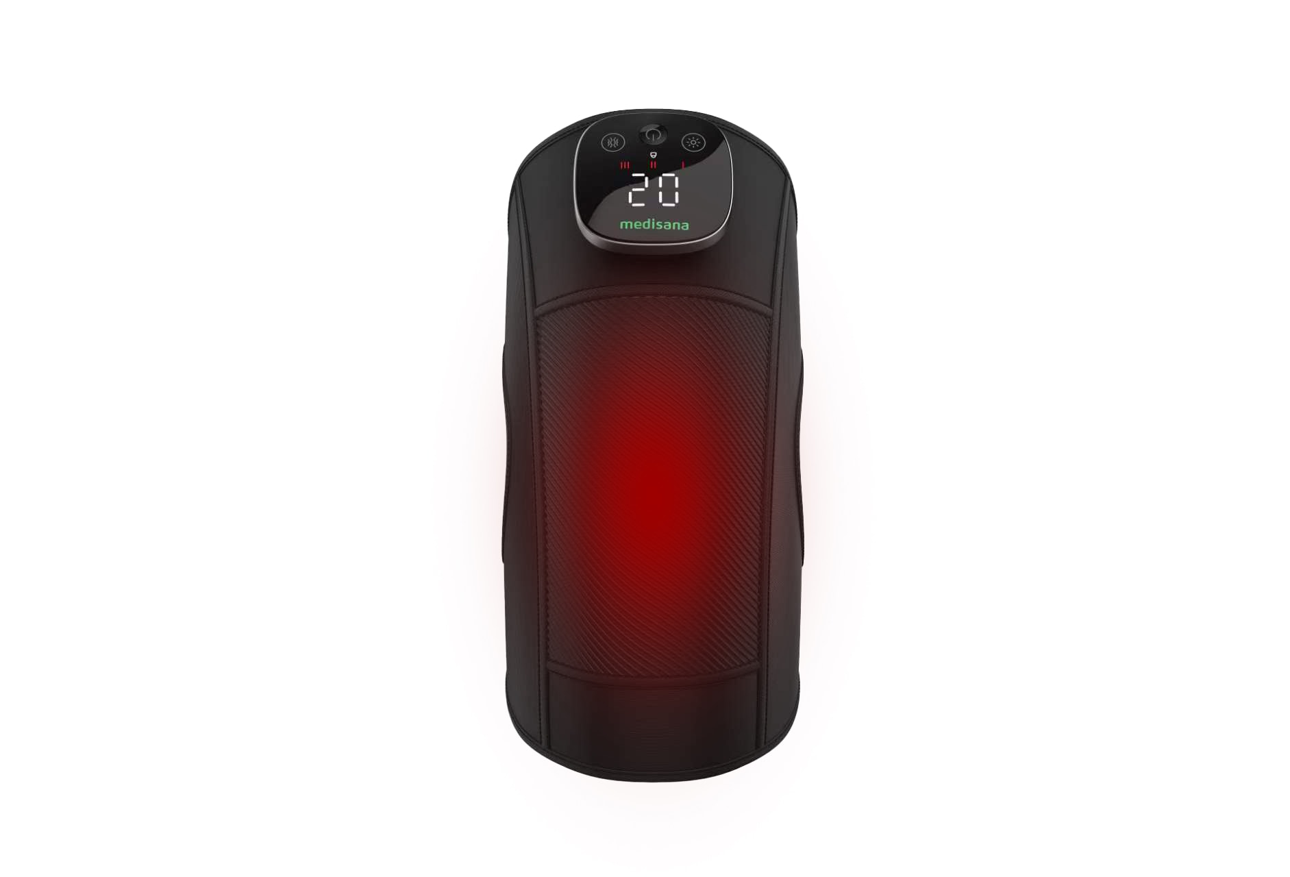 Medisana Massagegerät »KM 100, kabelloses Vibrations-Knie-Massagegerät bei Kniebeschwerden« 3 Wärmestufen, 5 Intensitäten, zuschaltbare Wärmefunktion