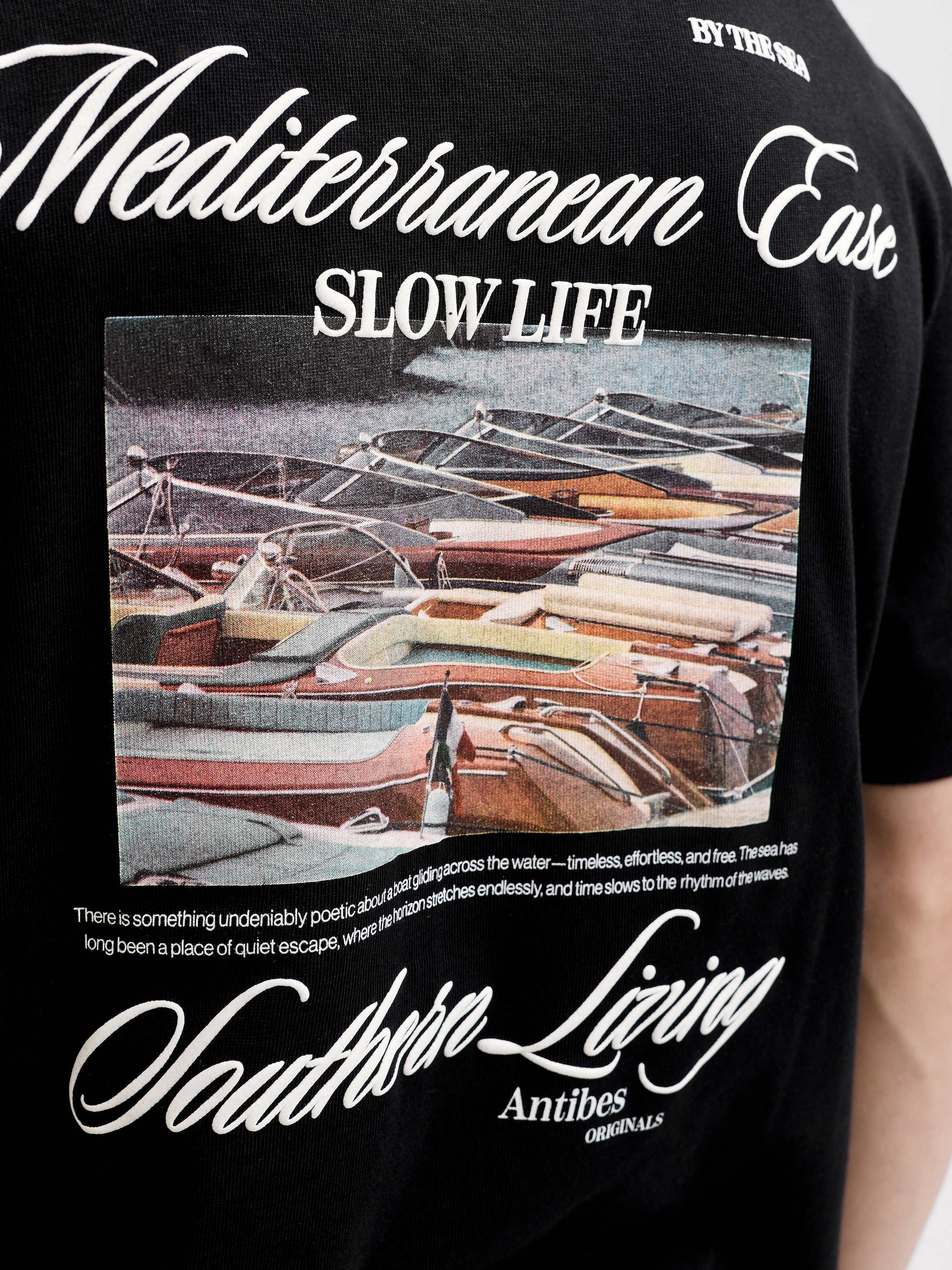 Jack & Jones T-Shirt »JORCASSIS PHOTO BACK TEE SS CREW NECK« mit Print