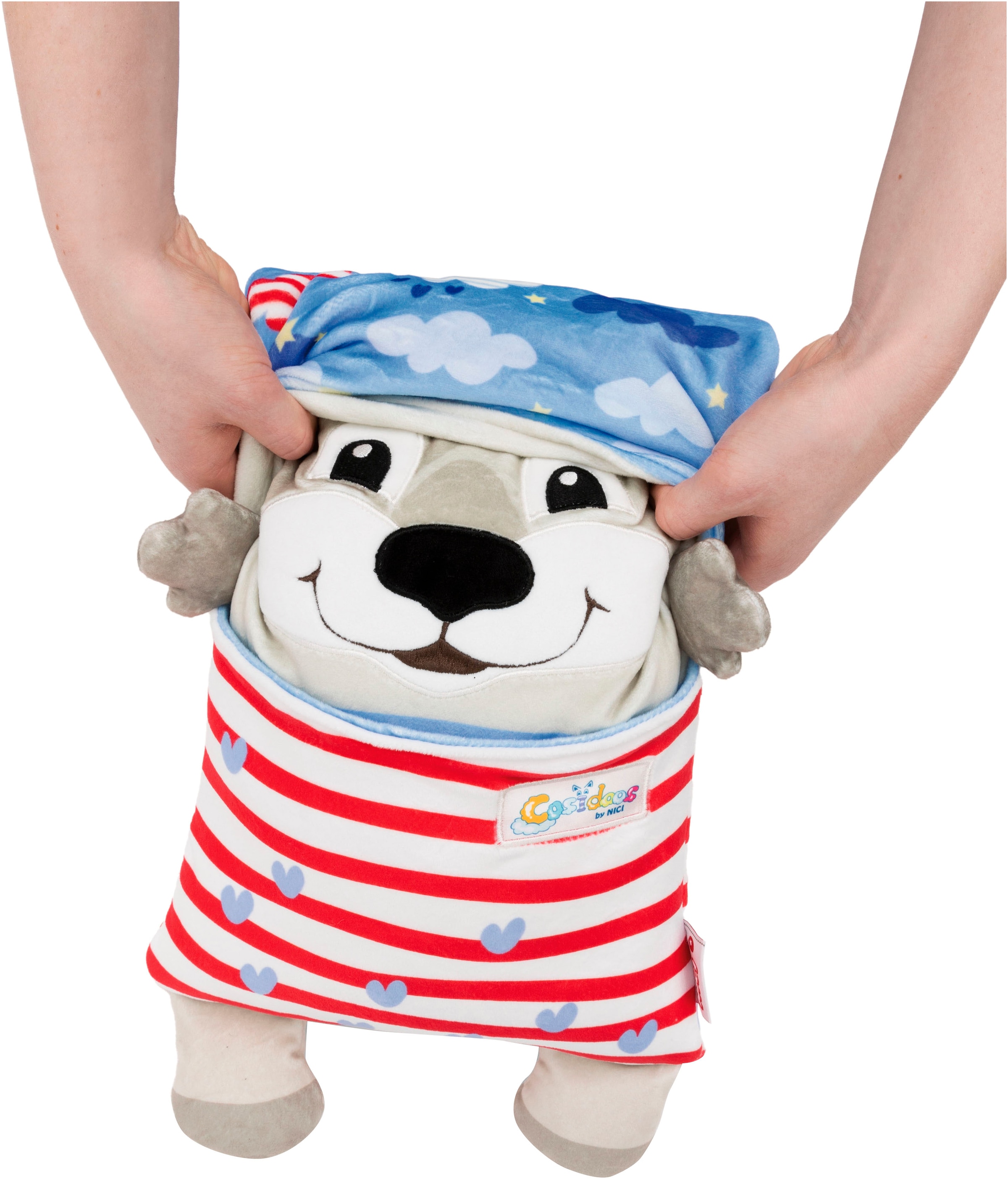 Nici Kuscheltier »Cosidoos, Hund mit Wendefunktion 30x20 cm«