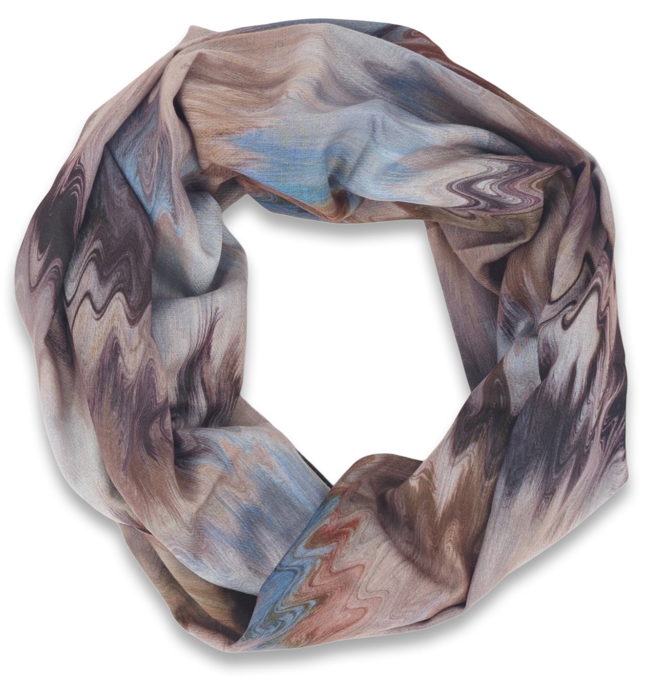 styleBREAKER Loop »Loop Schal mit Aquarell Wellenmuster« 1 Stk.