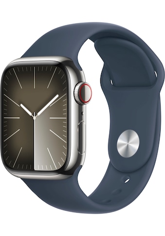 Smartwatch »Watch Series 9 GPS + Cellular 41mm Edelstahl«, (Watch OS 10)