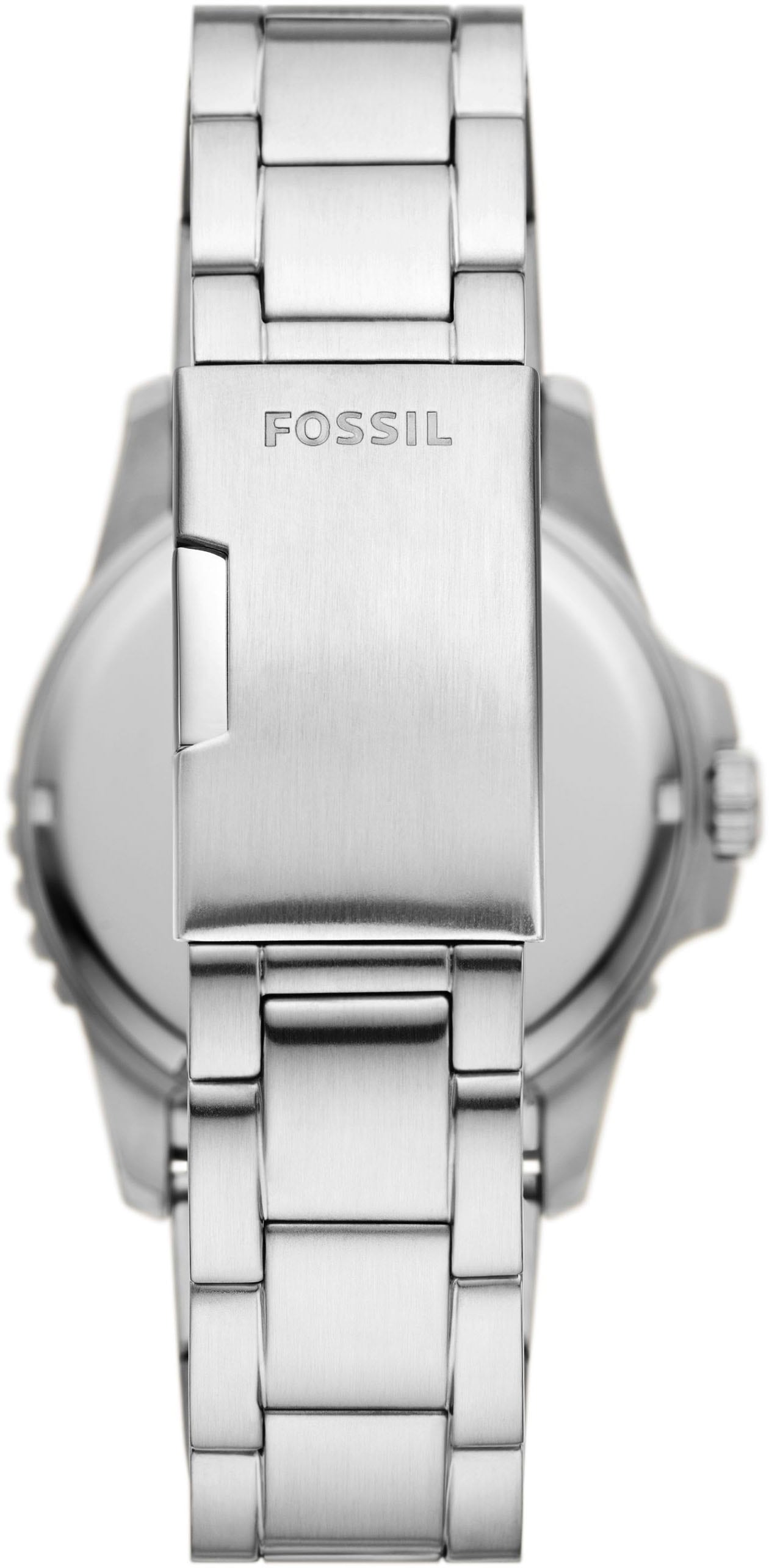 Fossil Quarzuhr »FOSSIL BLUE«, Armbanduhr, Herrenuhr, Datum, Edelstahlarmband, bis 10 bar wasserdicht