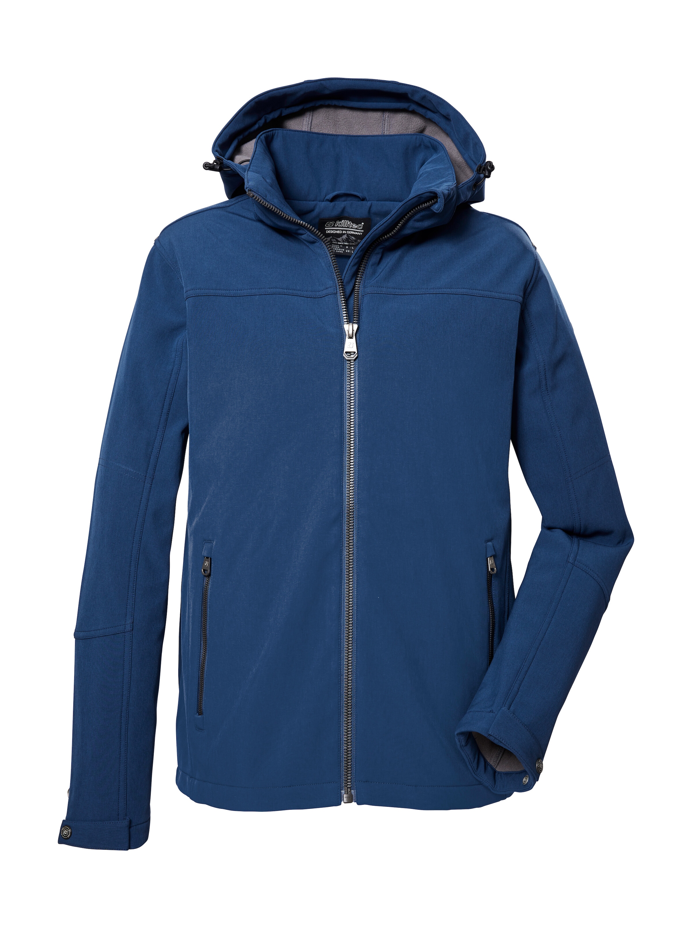 Killtec Softshelljacke »Herren Softshelljacke« Wasserabweisende Softshelljacke mit Fleece, abnehmbarer Kapuze