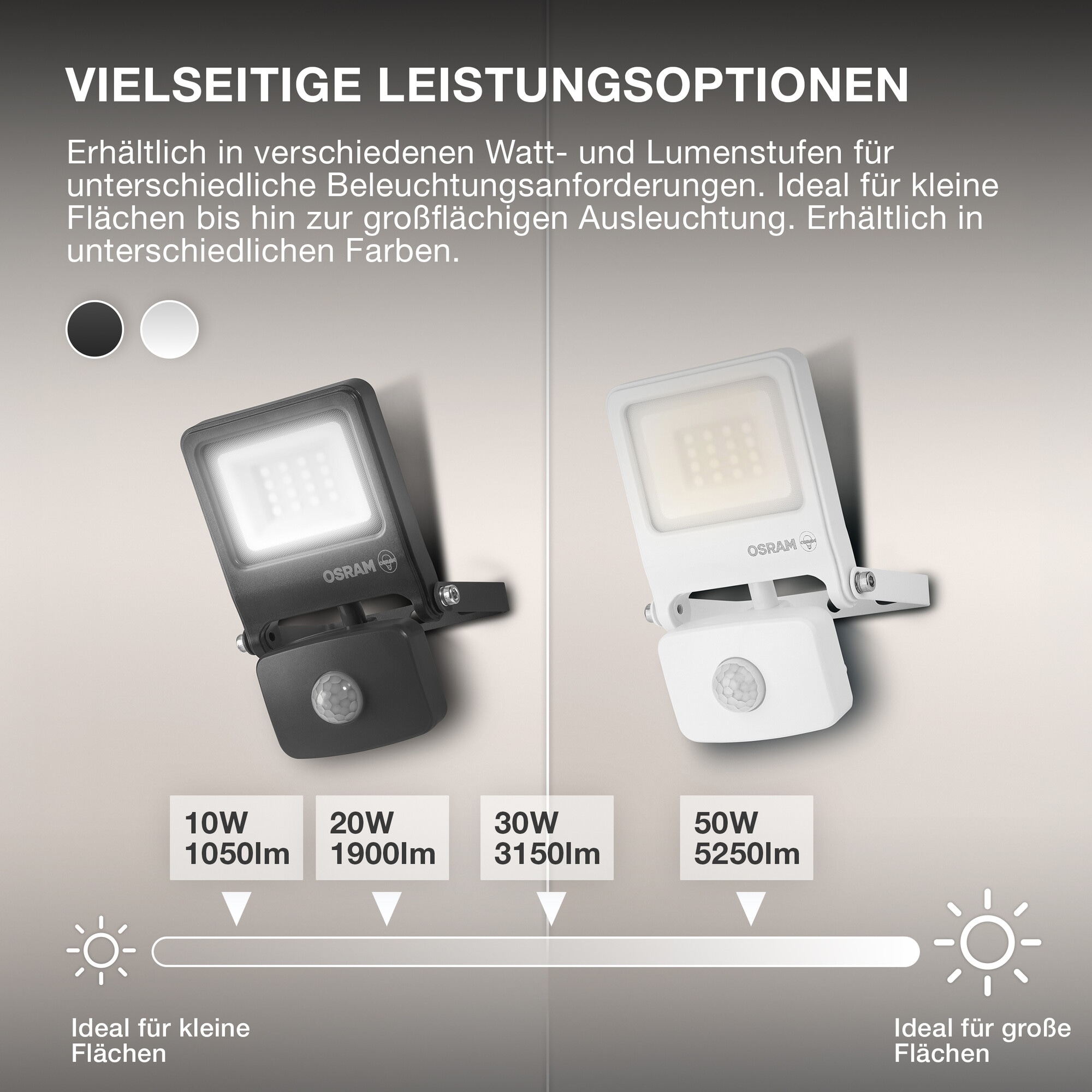 Osram LED Flutlichtstrahler »ENDURA® Flood Warm White PCR« LED-Modul 1 Stk. Warmweiß grau, LED-Modul, Aluminium