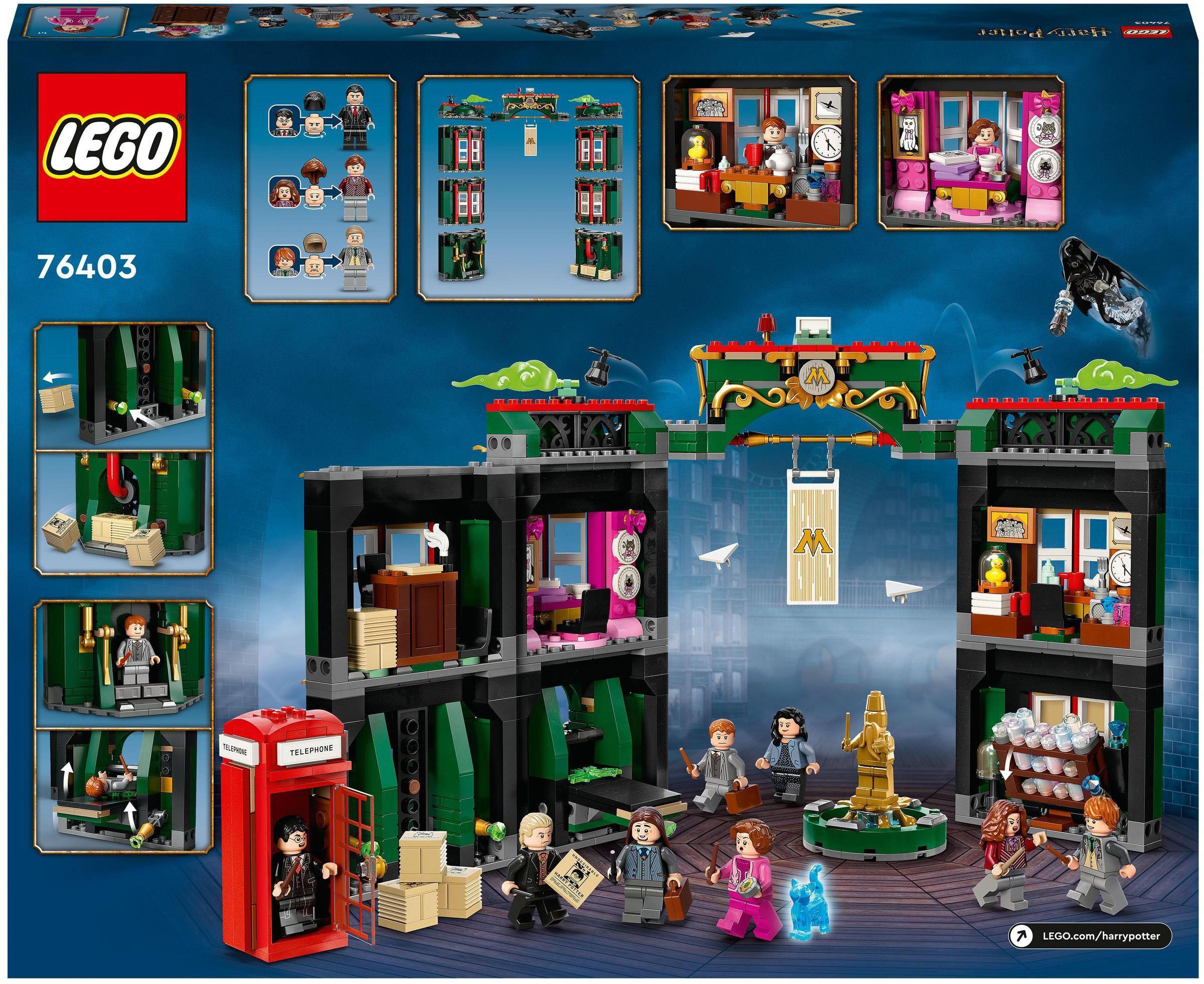 LEGO® Konstruktionsspielsteine »Zaubereiministerium (76403), LEGO® Harry Potter«, (990 St.), Made in Europe