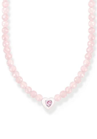 Choker »Choker Herz mit pinken Perlen, KE2181-035-9-L42V«