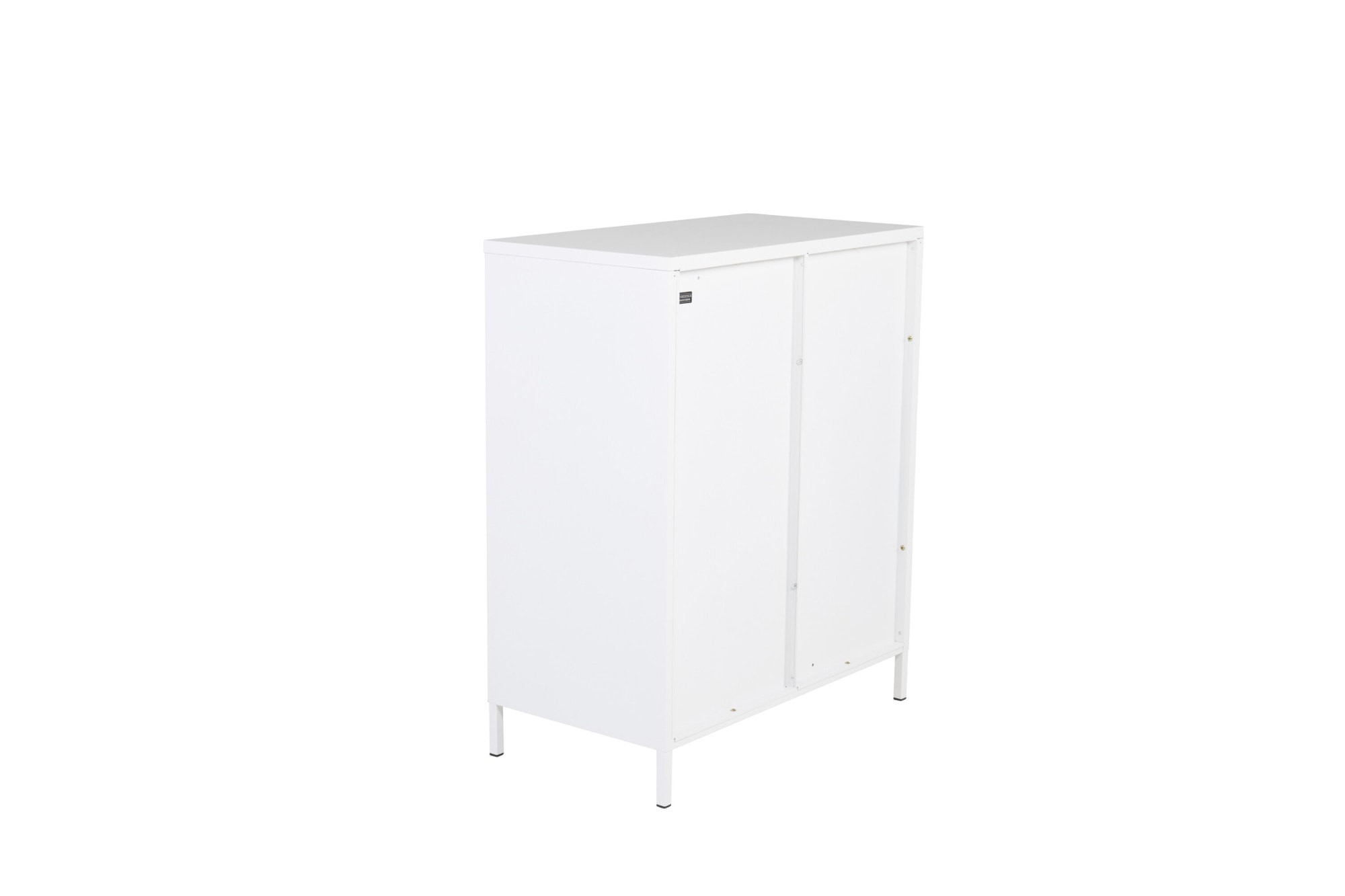 Venture Home Vitrine »Acero, Stauraumschrank, 2 Glas-Türen, Höhe 97 cm« Pulverbeschichtung, transparent, Silbergriff, modern