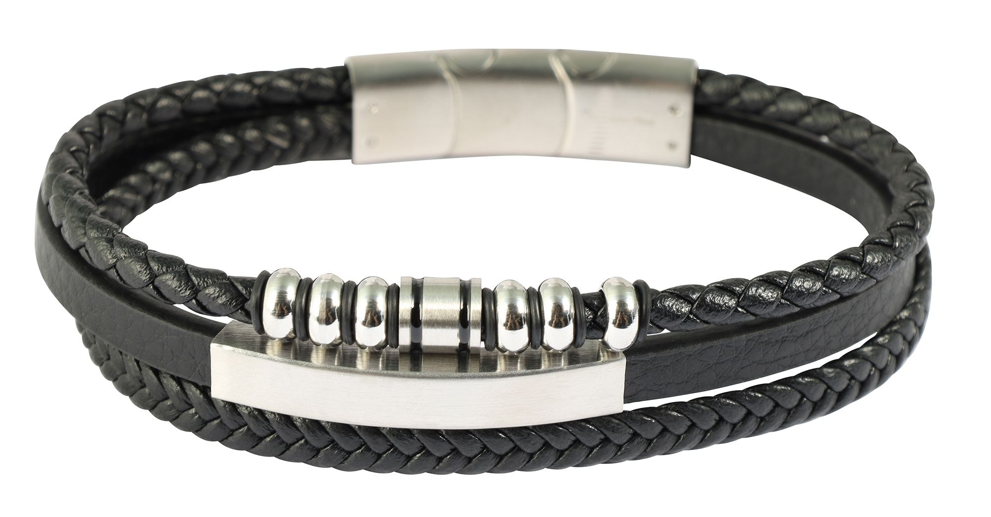 Adelia´s Lederarmband »Herren Armband ¿ Lederarmband aus Leder 19 cm«