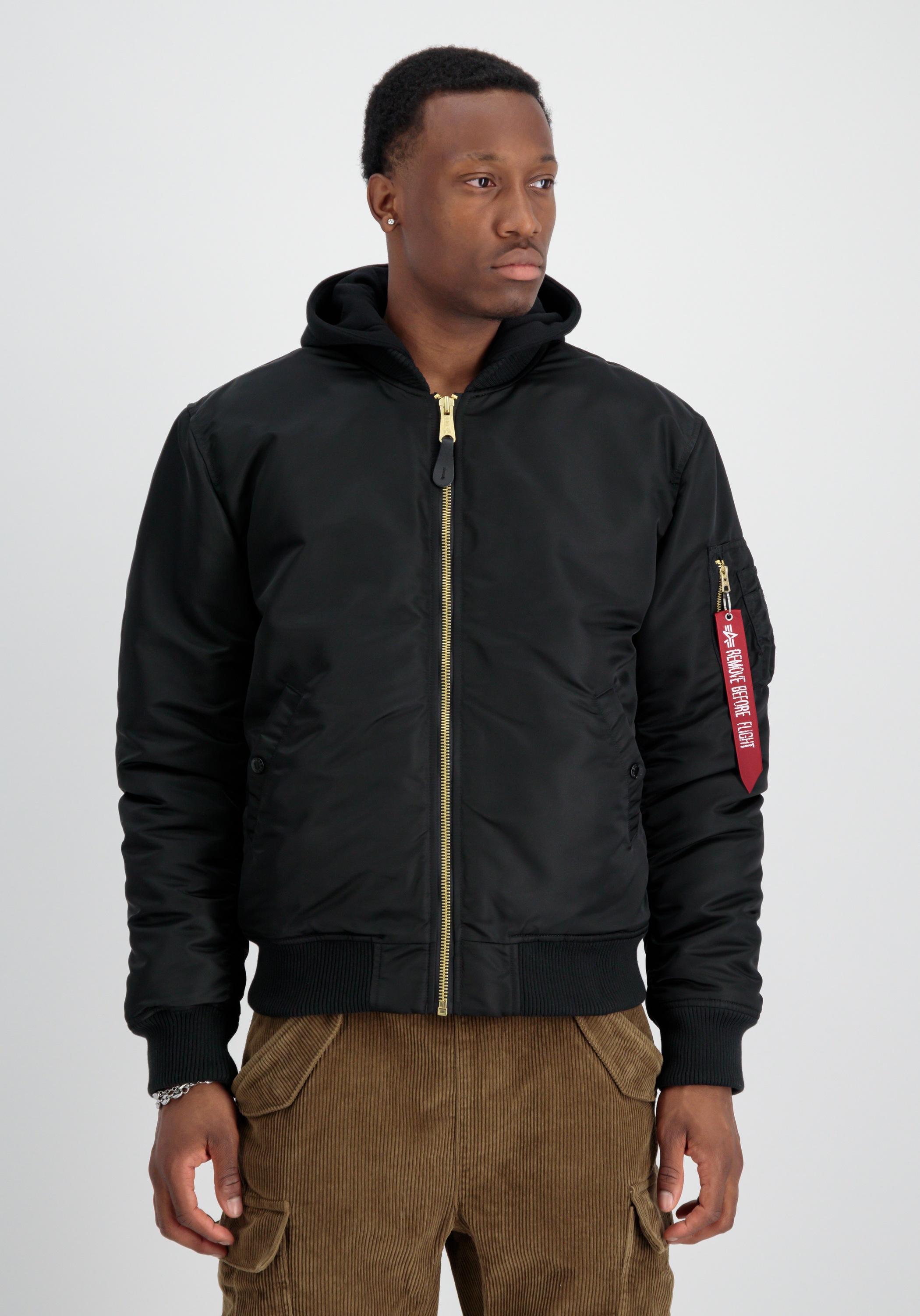 Alpha Industries Bomberjacke »MA-1 Zip Hood Back EMB«