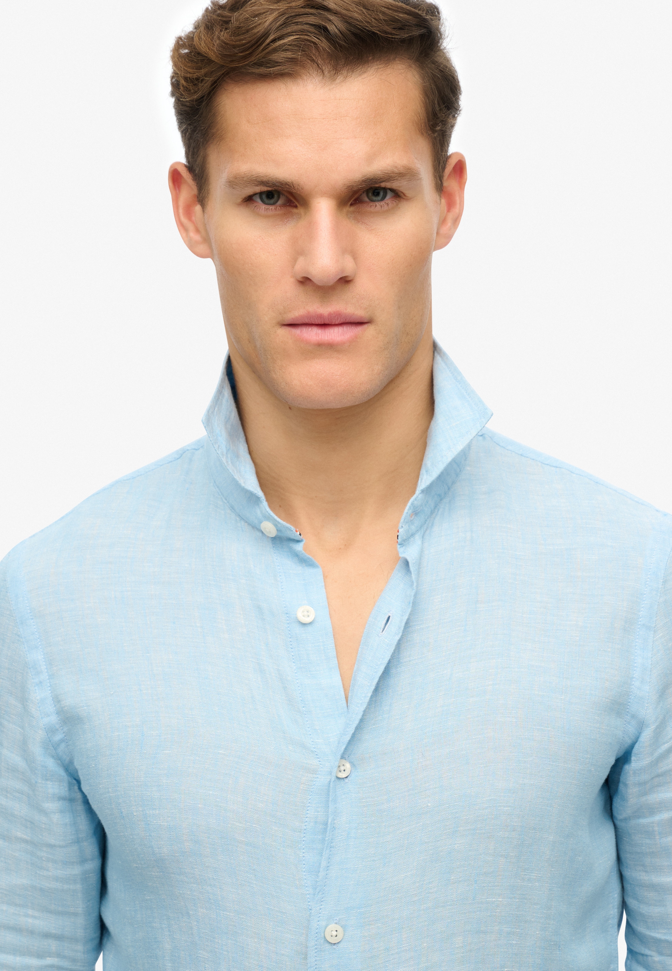 Superdry Langarmhemd »VACATION L/S LINEN SHIRT«