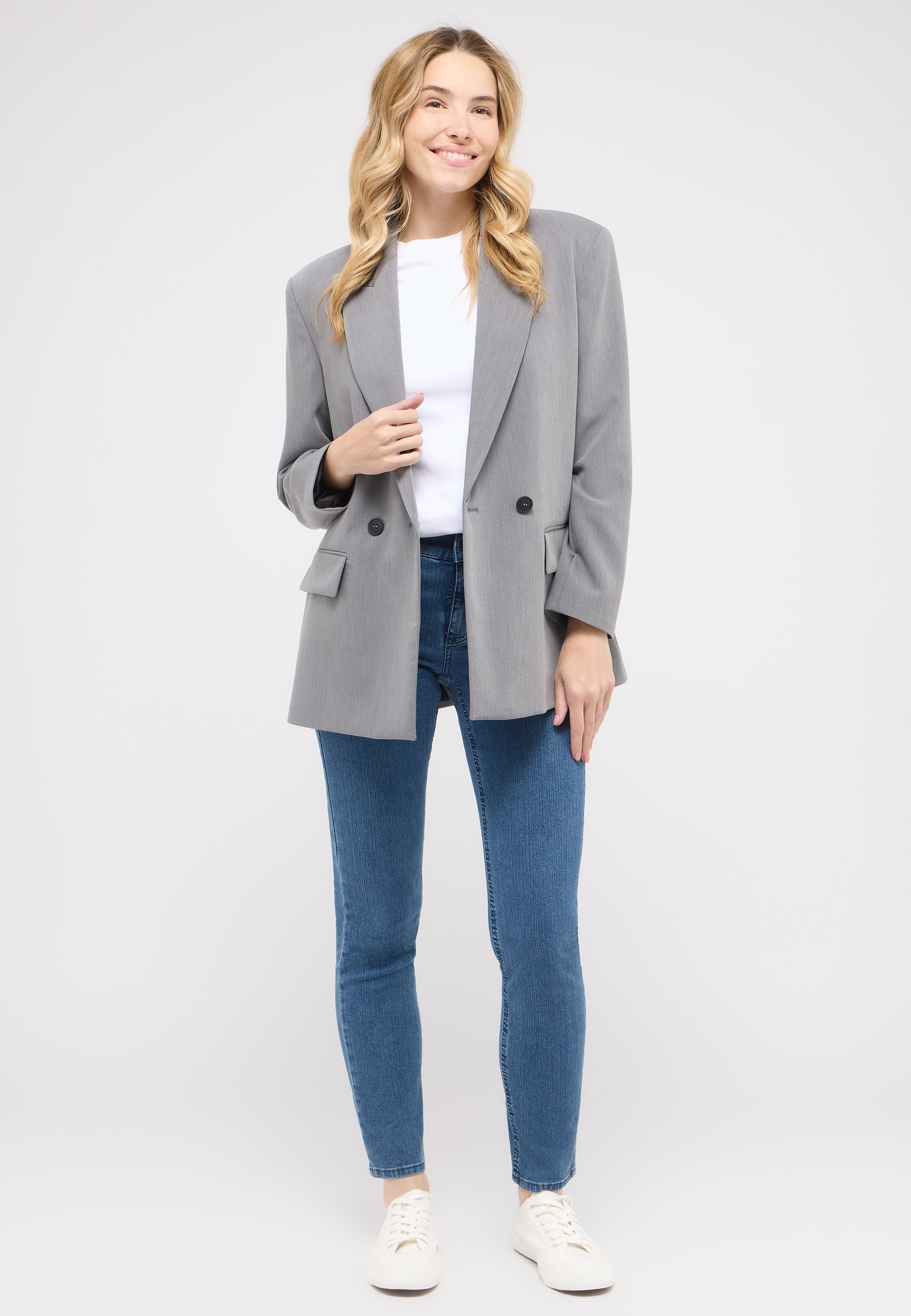 ANGELS 5-Pocket-Jeans »CICI« aus sportivem Denim