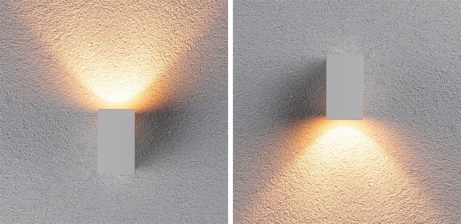 Paulmann LED Außen-Wandleuchte »Flame IP44 eckig 58x103mm 2200K 4W 265lm 230V 75° Metall«, 1 flammig, insektenfreundlich